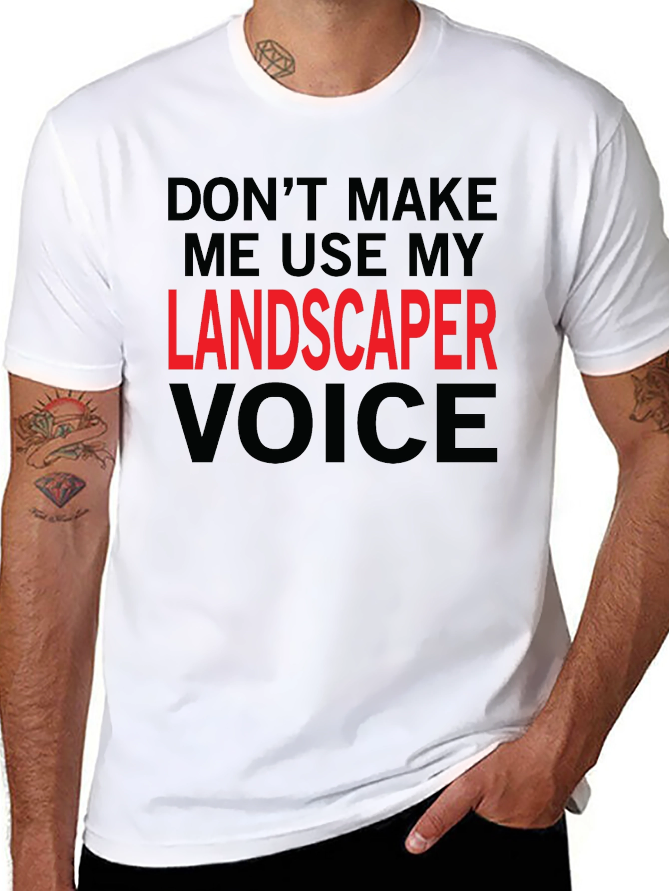 Landscaper Voice T-Shirt - Funny Job Tee