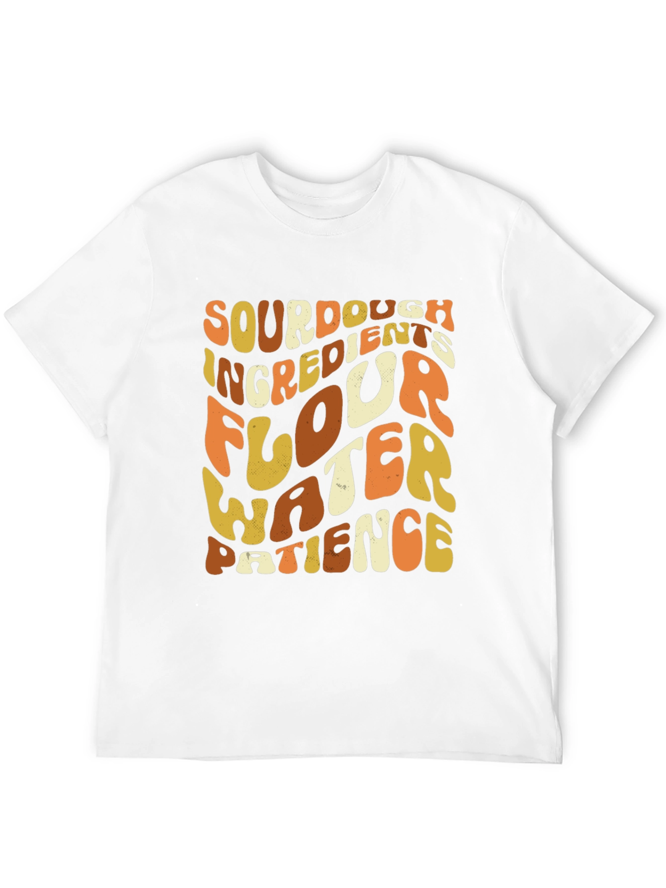 Sourdough Ingredients Retro Graphic T-Shirt