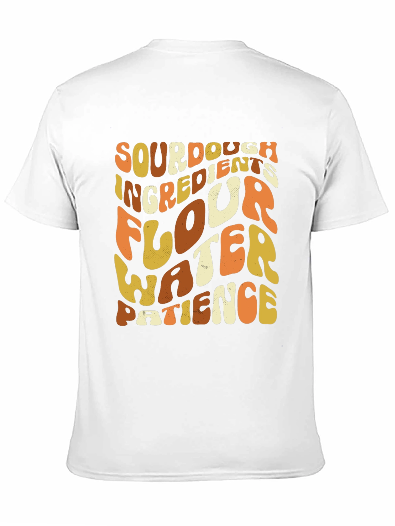 Sourdough Ingredients Retro Graphic T-Shirt