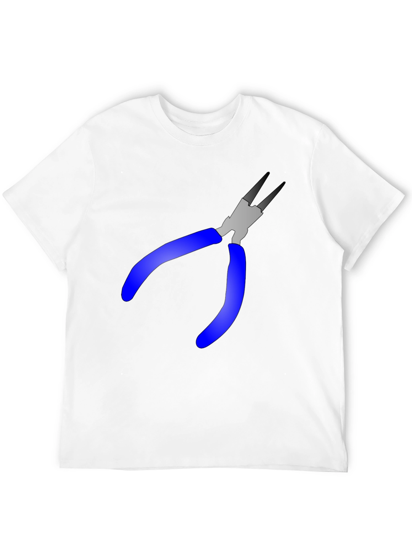 Pliers Graphic Tee - Black Cotton Blend T-Shirt