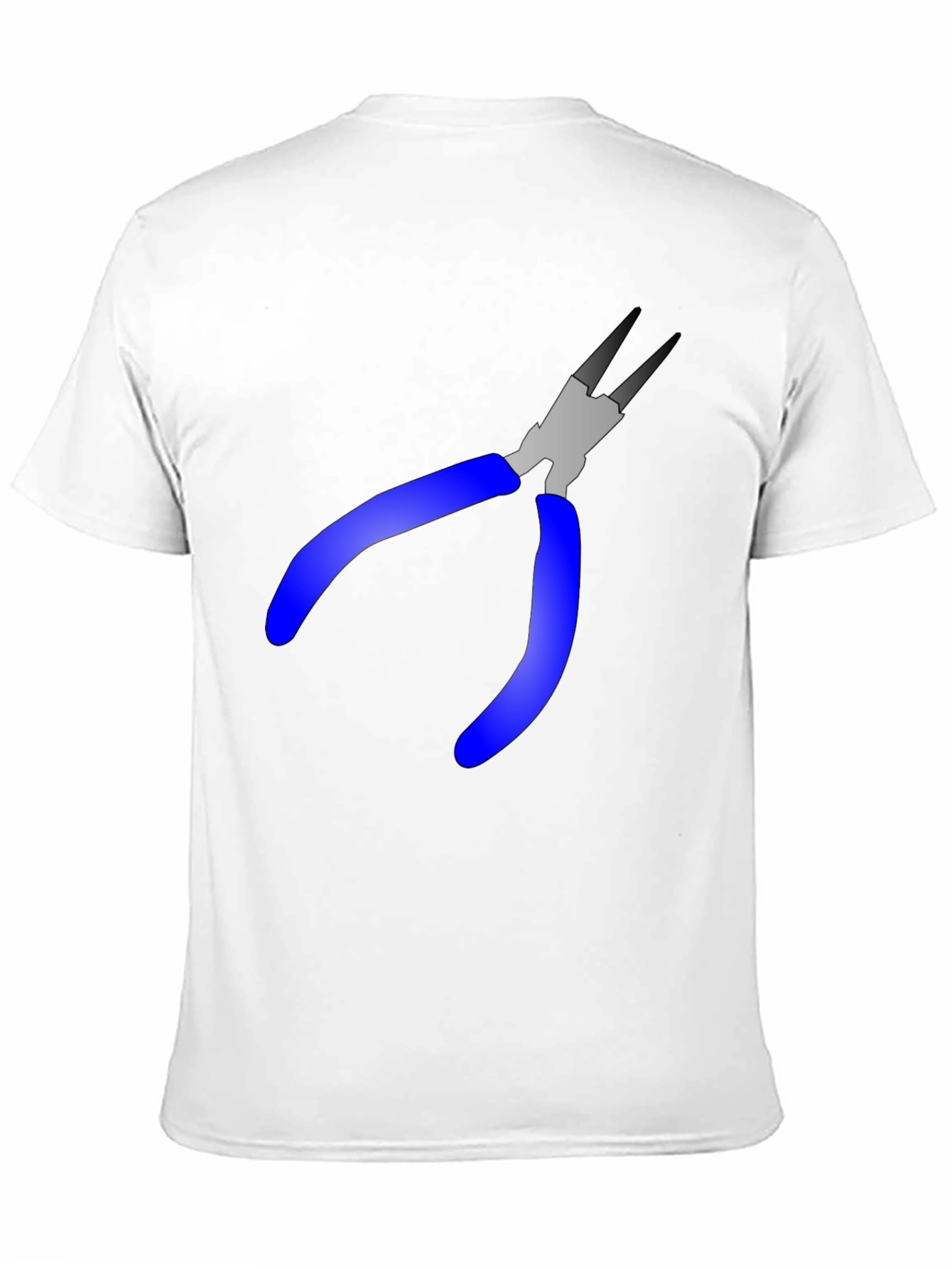 Pliers Graphic Tee - Black Cotton Blend T-Shirt