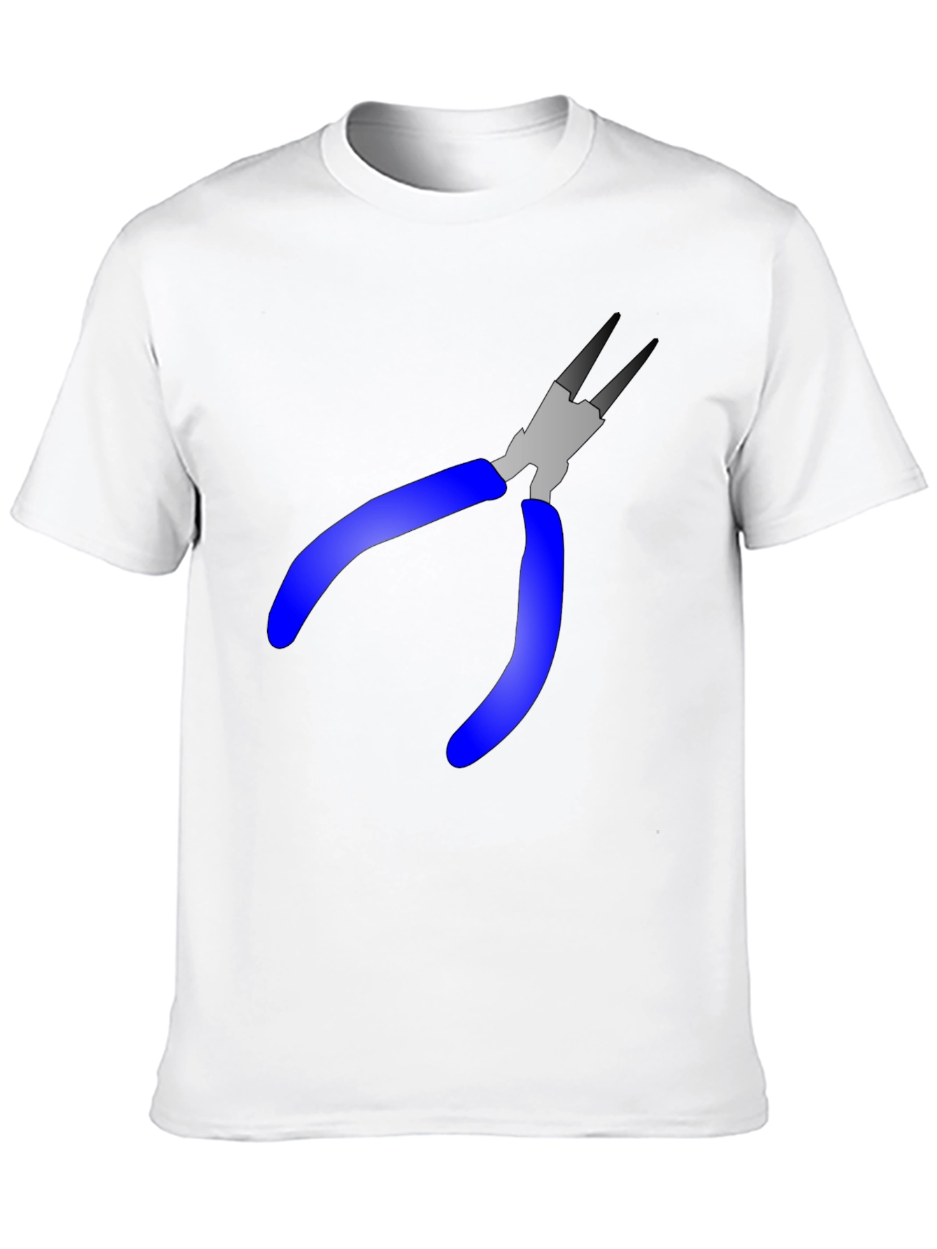 Pliers Graphic Tee - Black Cotton Blend T-Shirt