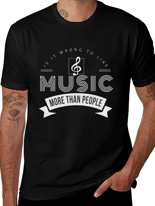 Music Lover Graphic Tee - Is it Wrong to Like Music?