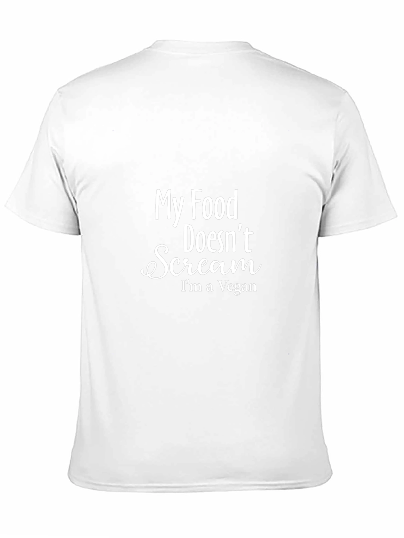 Vegan Slogan T-Shirt - My Food Doesnt Scream