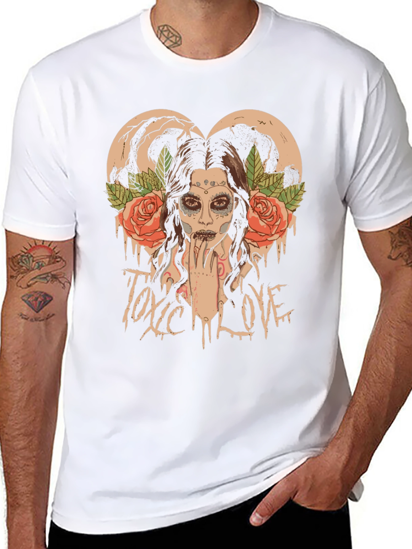 Toxic Love Black Graphic T-Shirt