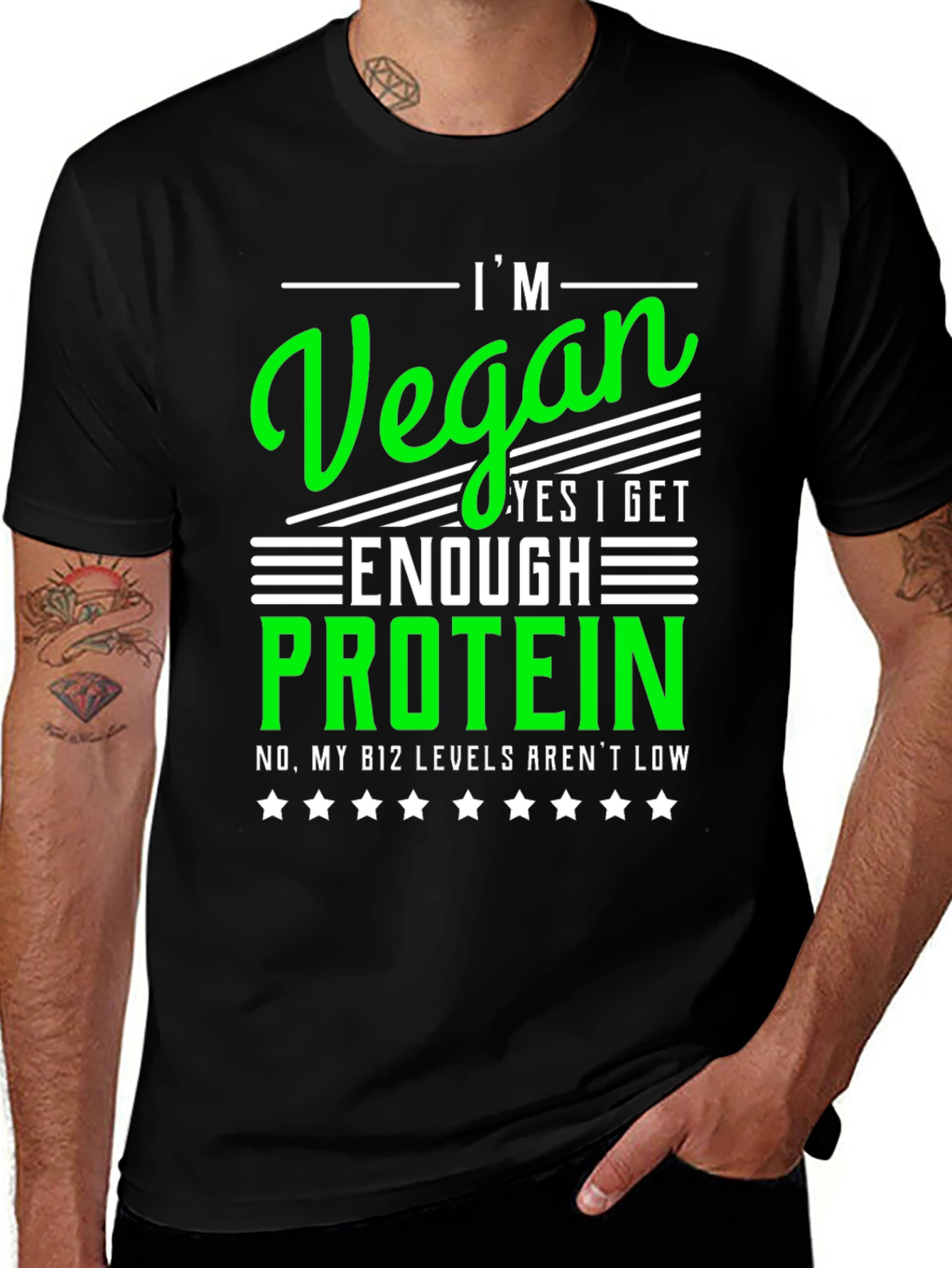 Vegan Protein T-Shirt - Im Vegan - B12 Levels