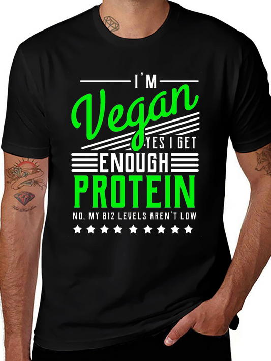 Vegan Protein T-Shirt - Im Vegan - B12 Levels