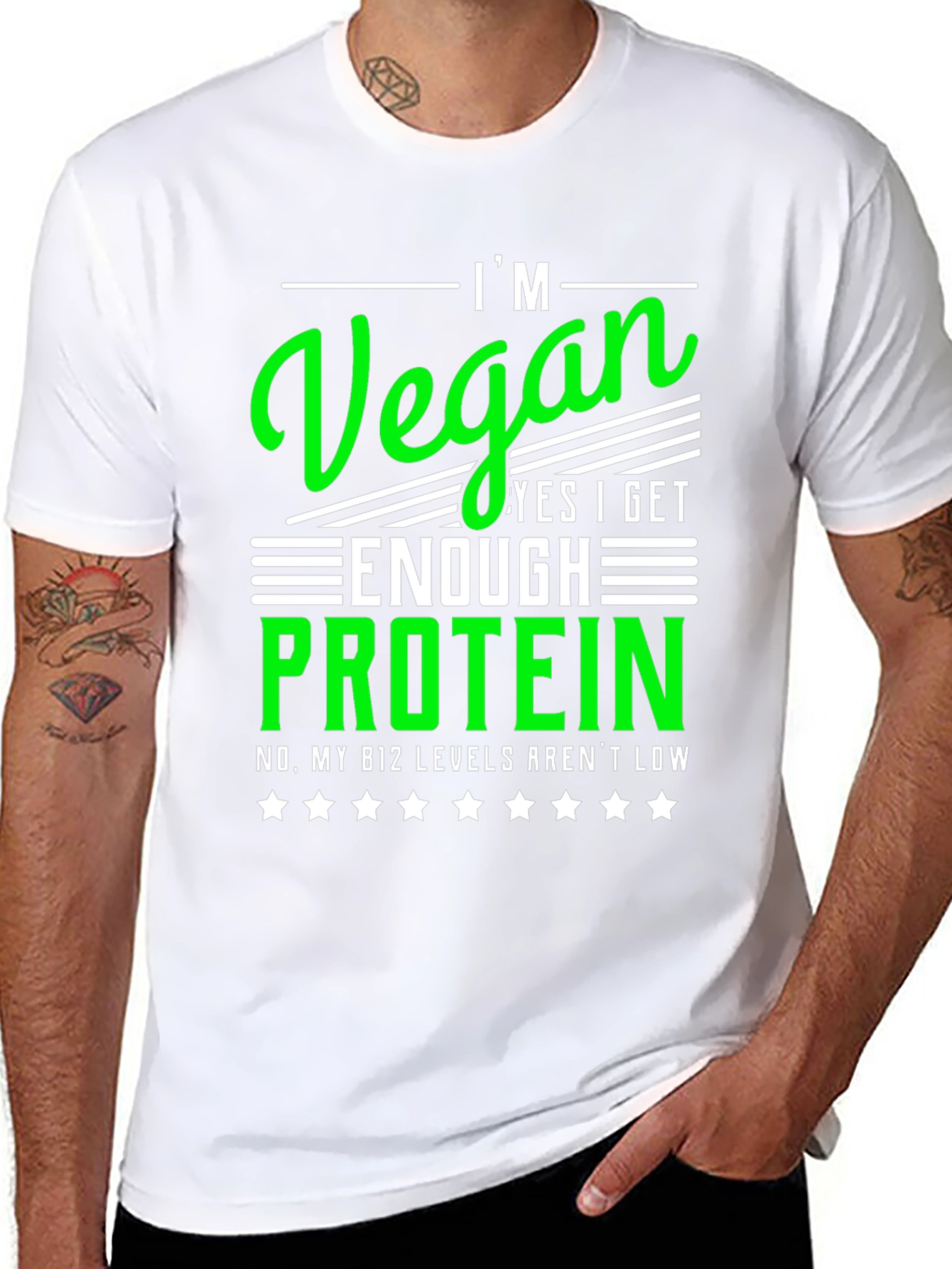Vegan Protein T-Shirt - Im Vegan - B12 Levels