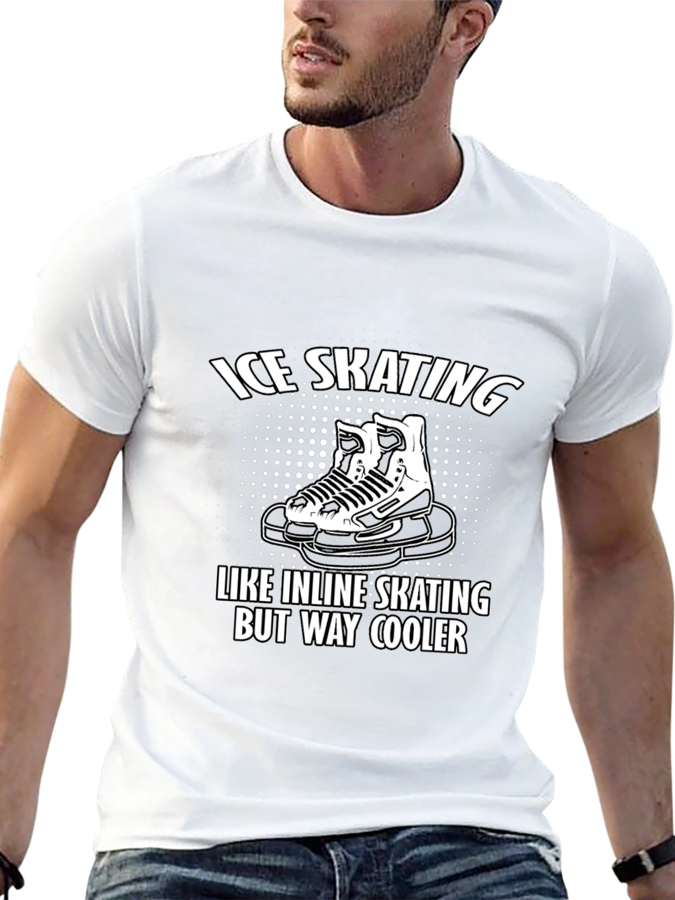 Cool Ice Skating T-Shirt: Inline Skating But Way Cooler