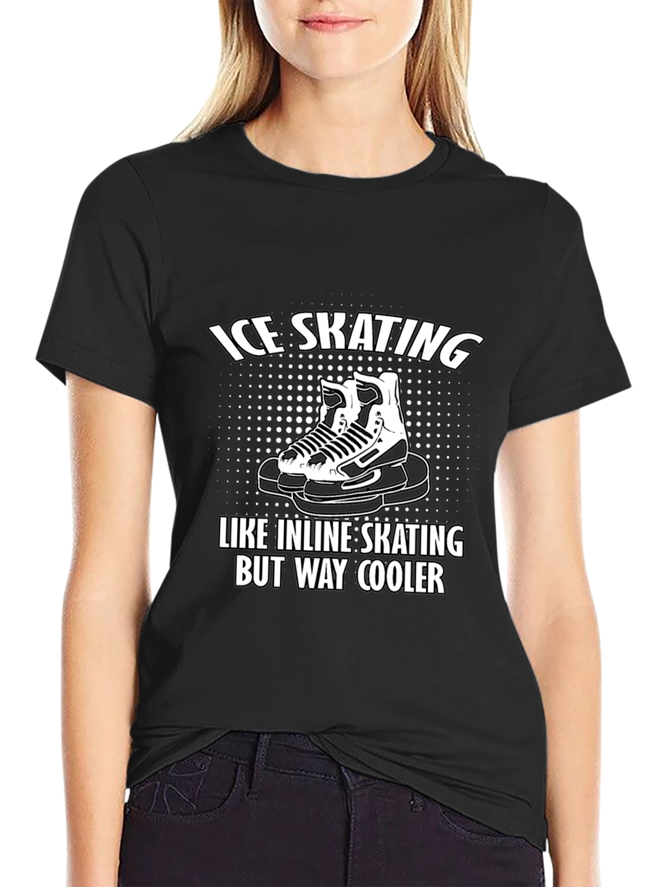 Cool Ice Skating T-Shirt: Inline Skating But Way Cooler