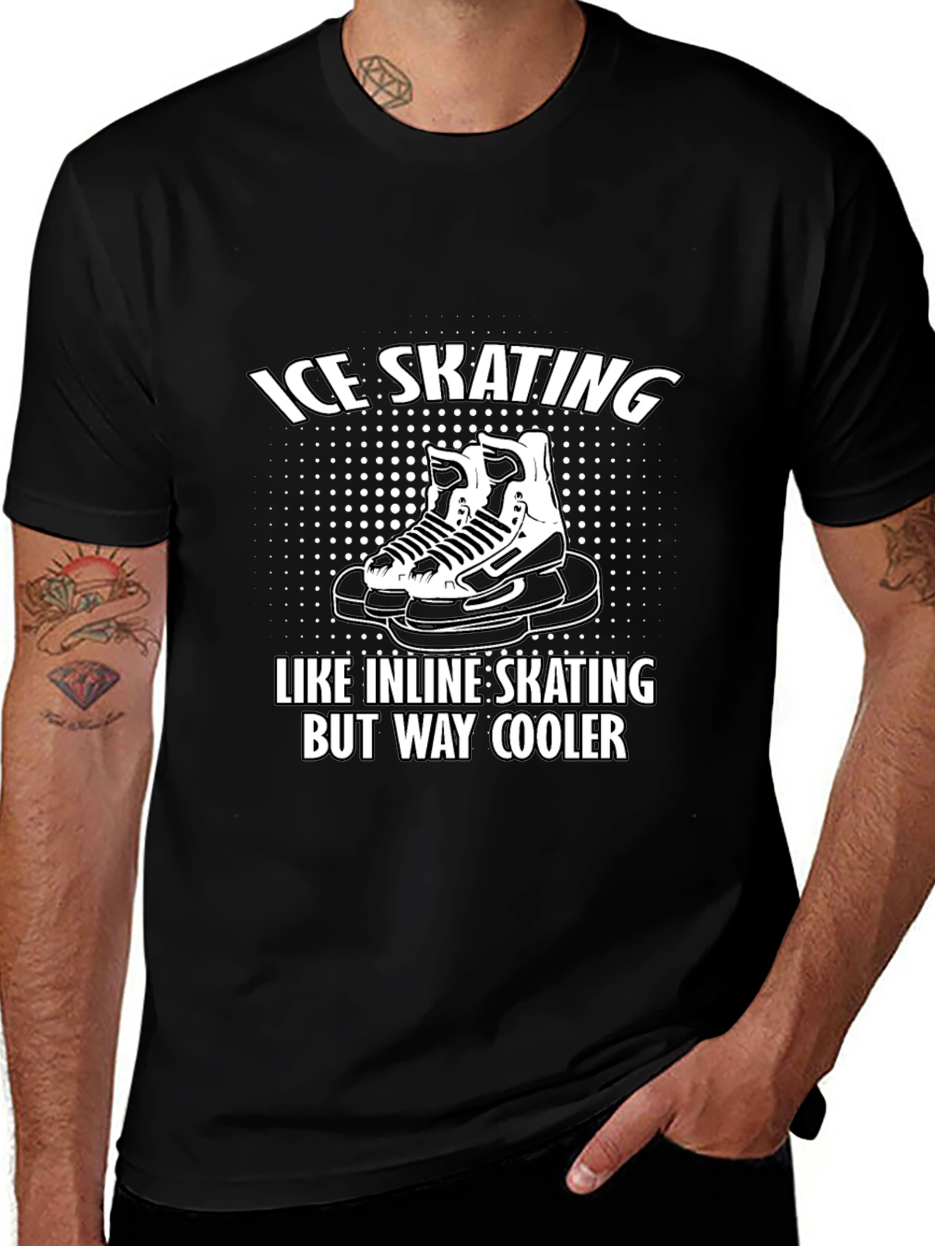 Cool Ice Skating T-Shirt: Inline Skating But Way Cooler