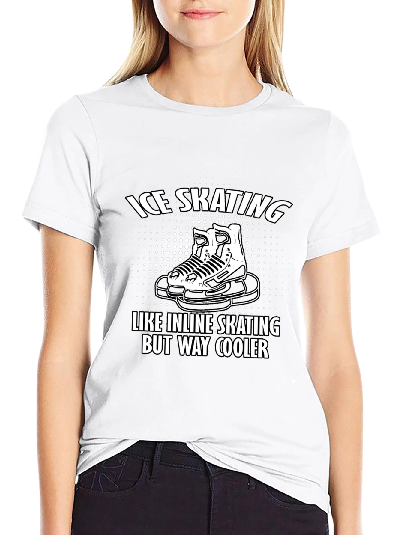 Cool Ice Skating T-Shirt: Inline Skating But Way Cooler