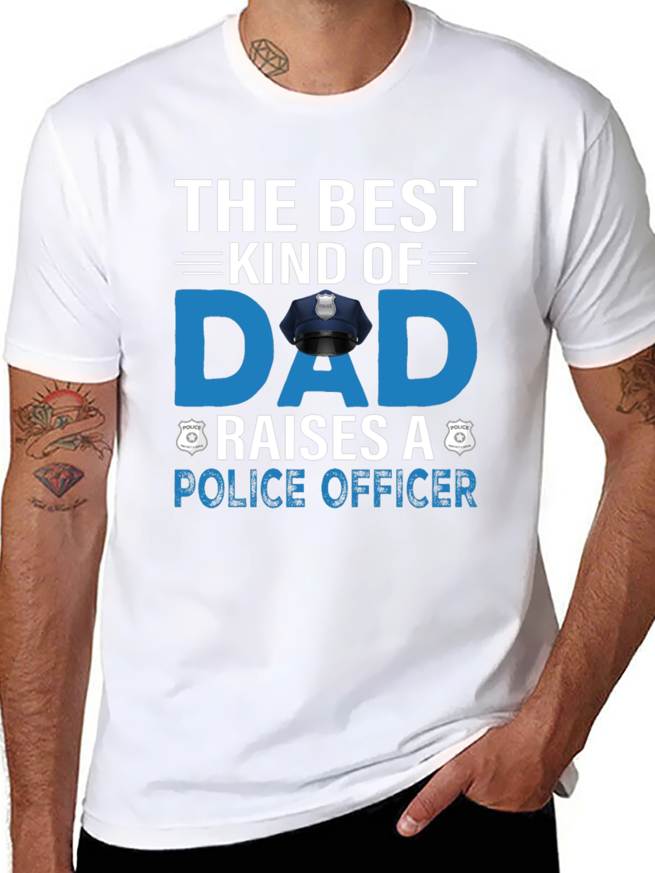 Best Dad Police Officer T-Shirt - Fathers Day Gift