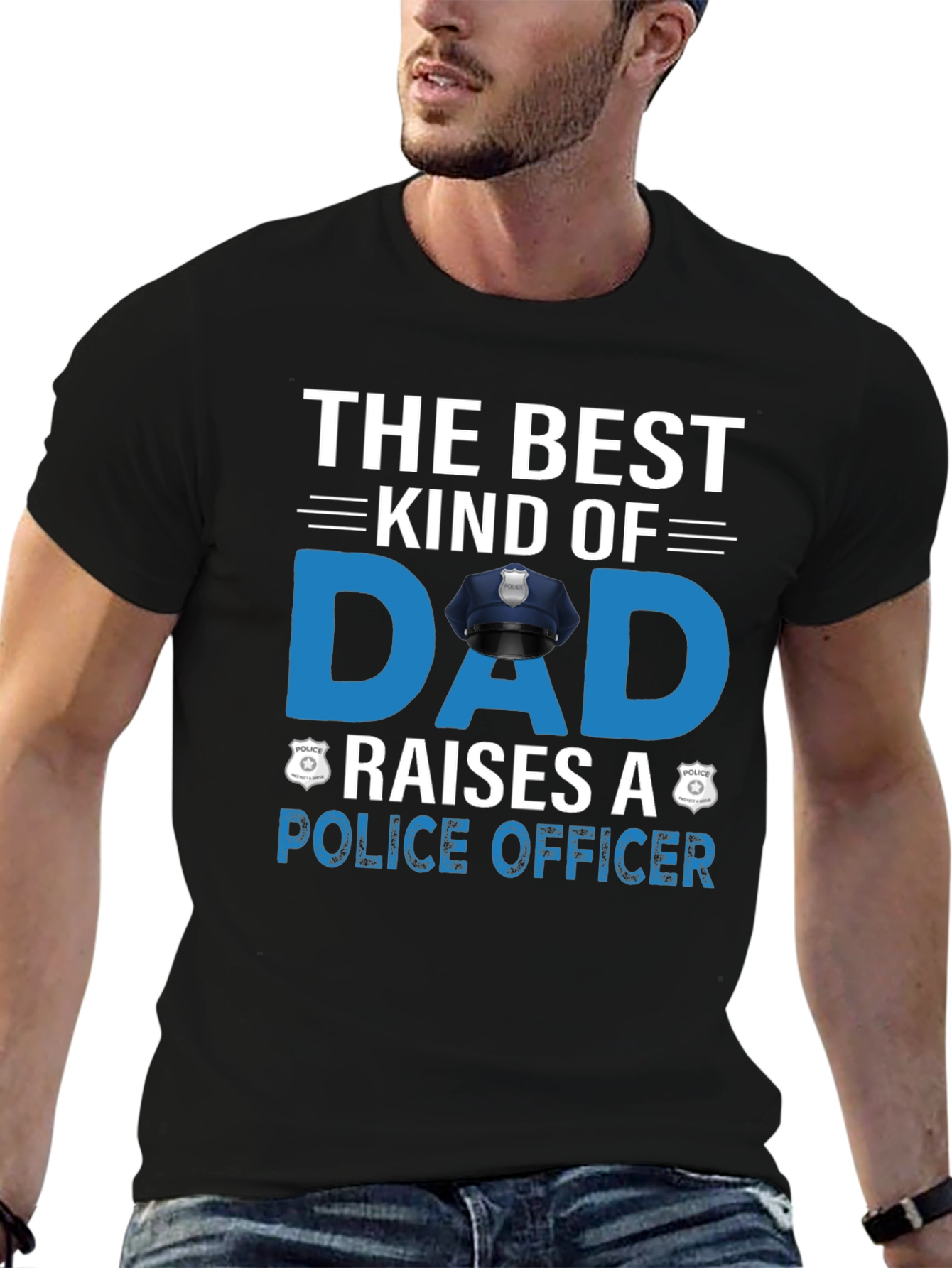 Best Dad Police Officer T-Shirt - Fathers Day Gift