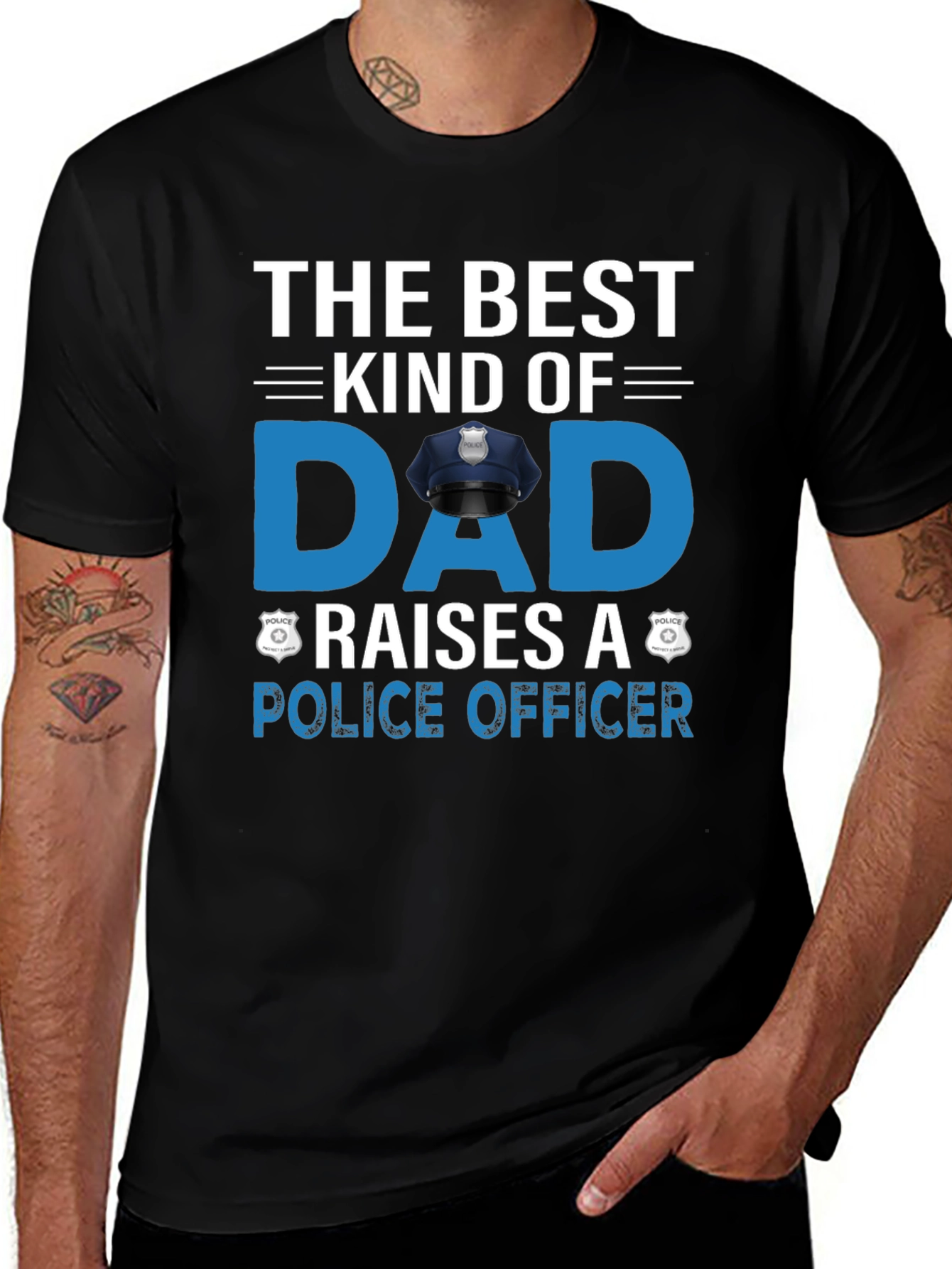 Best Dad Police Officer T-Shirt - Fathers Day Gift