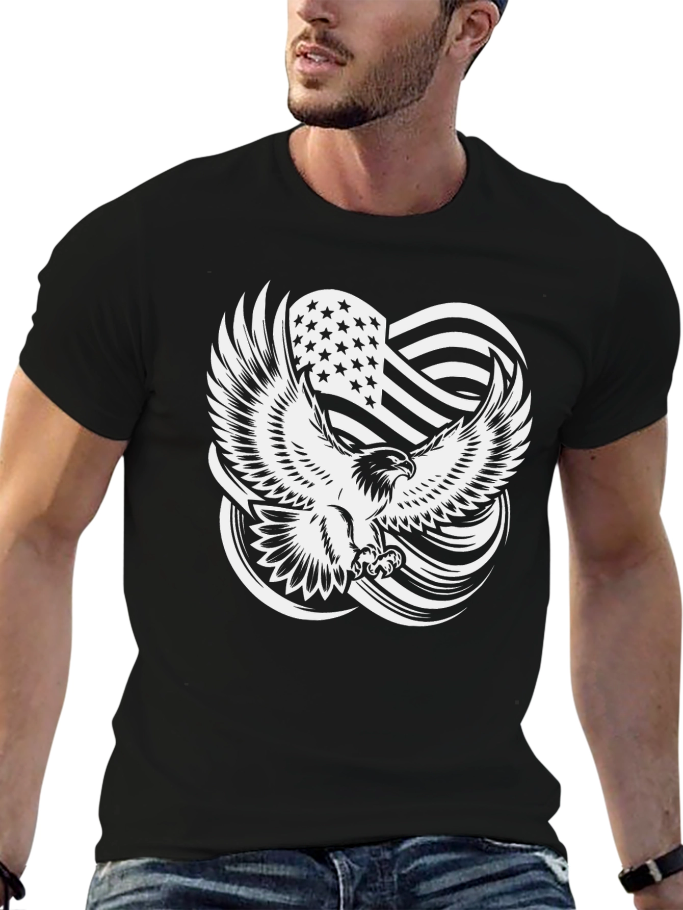 American Eagle Graphic T-Shirt - Patriotic Design