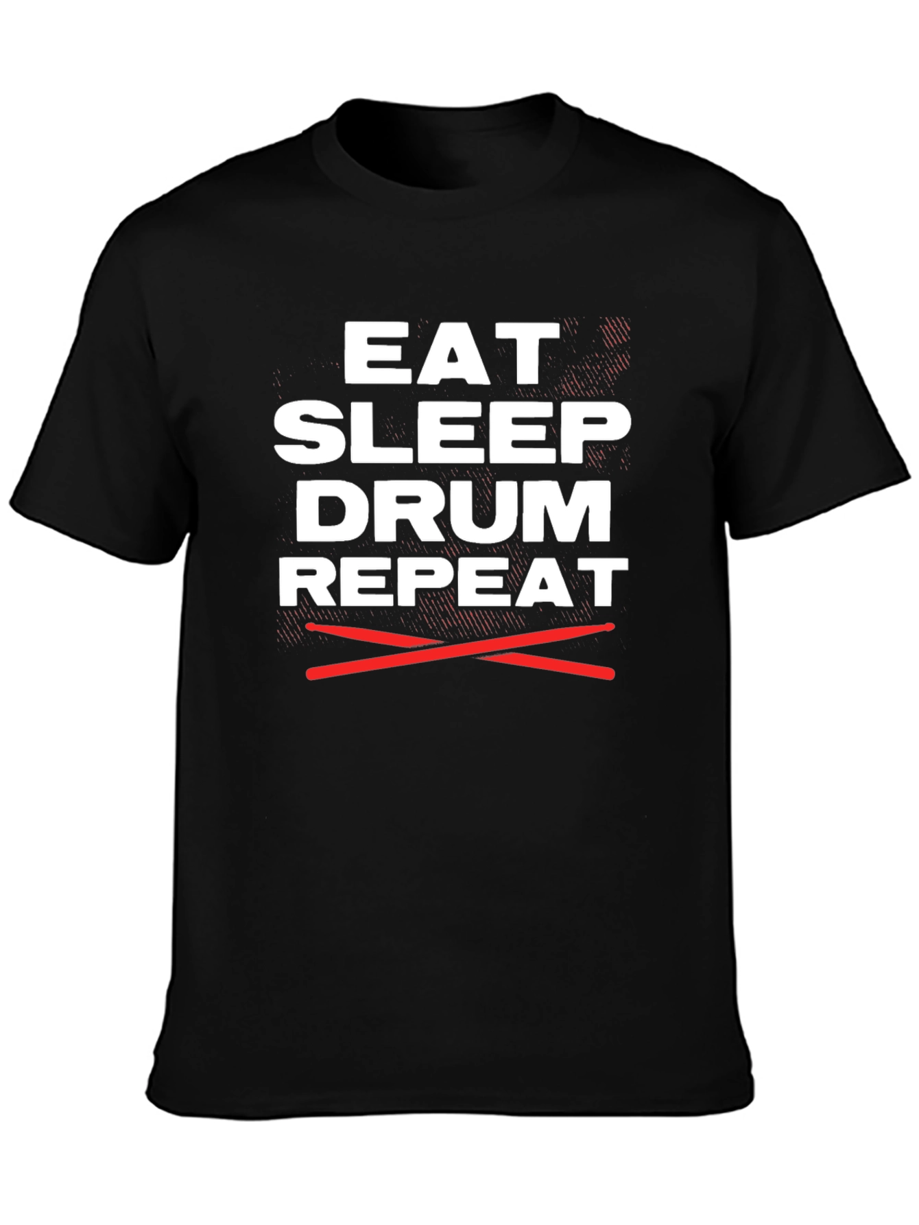 Eat Sleep Drum Repeat Graphic Tee - Musician T-Shirt