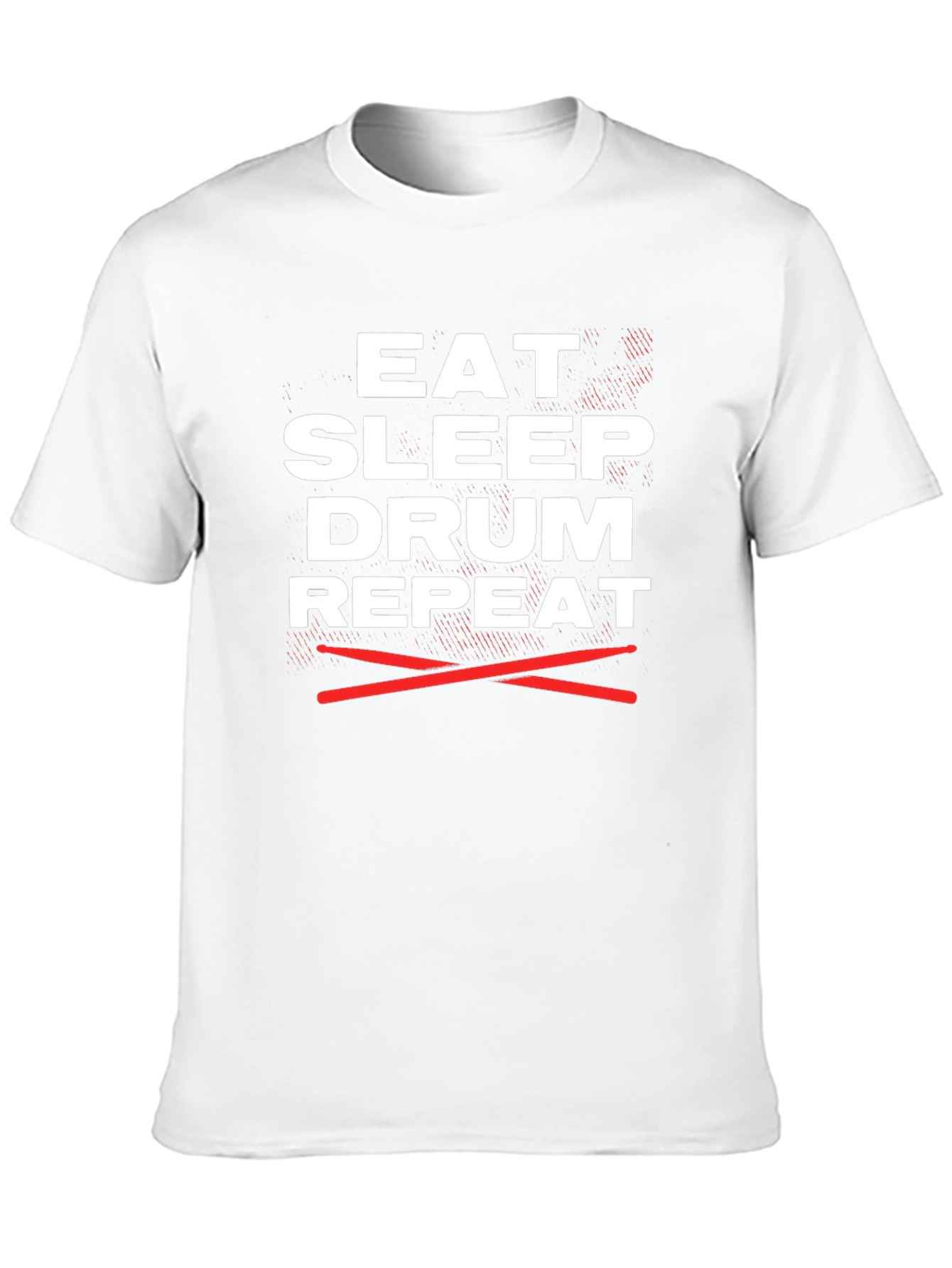 Eat Sleep Drum Repeat Graphic Tee - Musician T-Shirt
