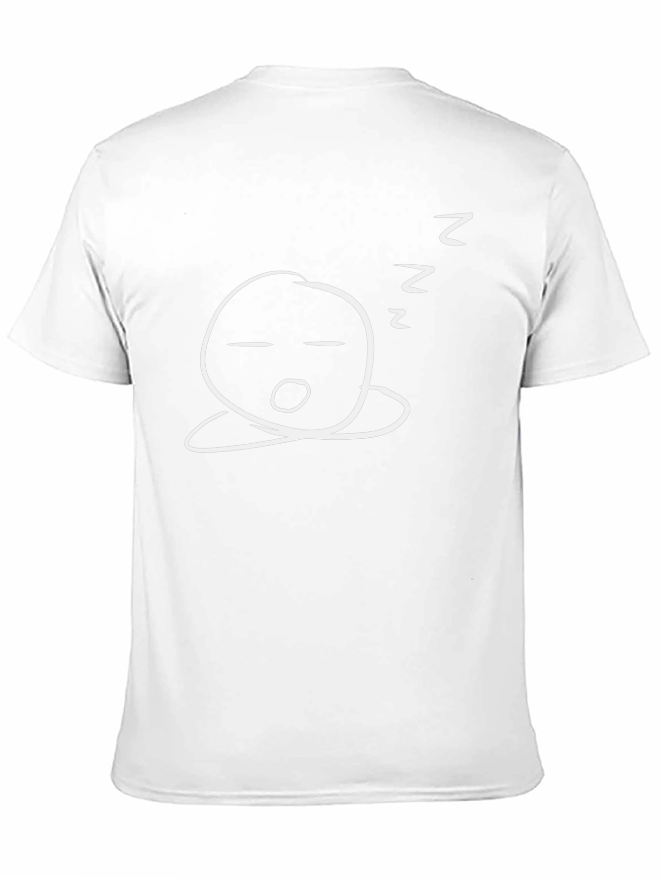 Sleepy Doodle Graphic Tee - Black Cotton Comfort