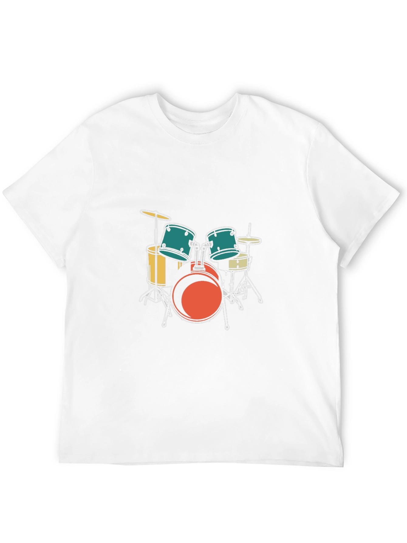 Drum Set Graphic Tee - Musician Style