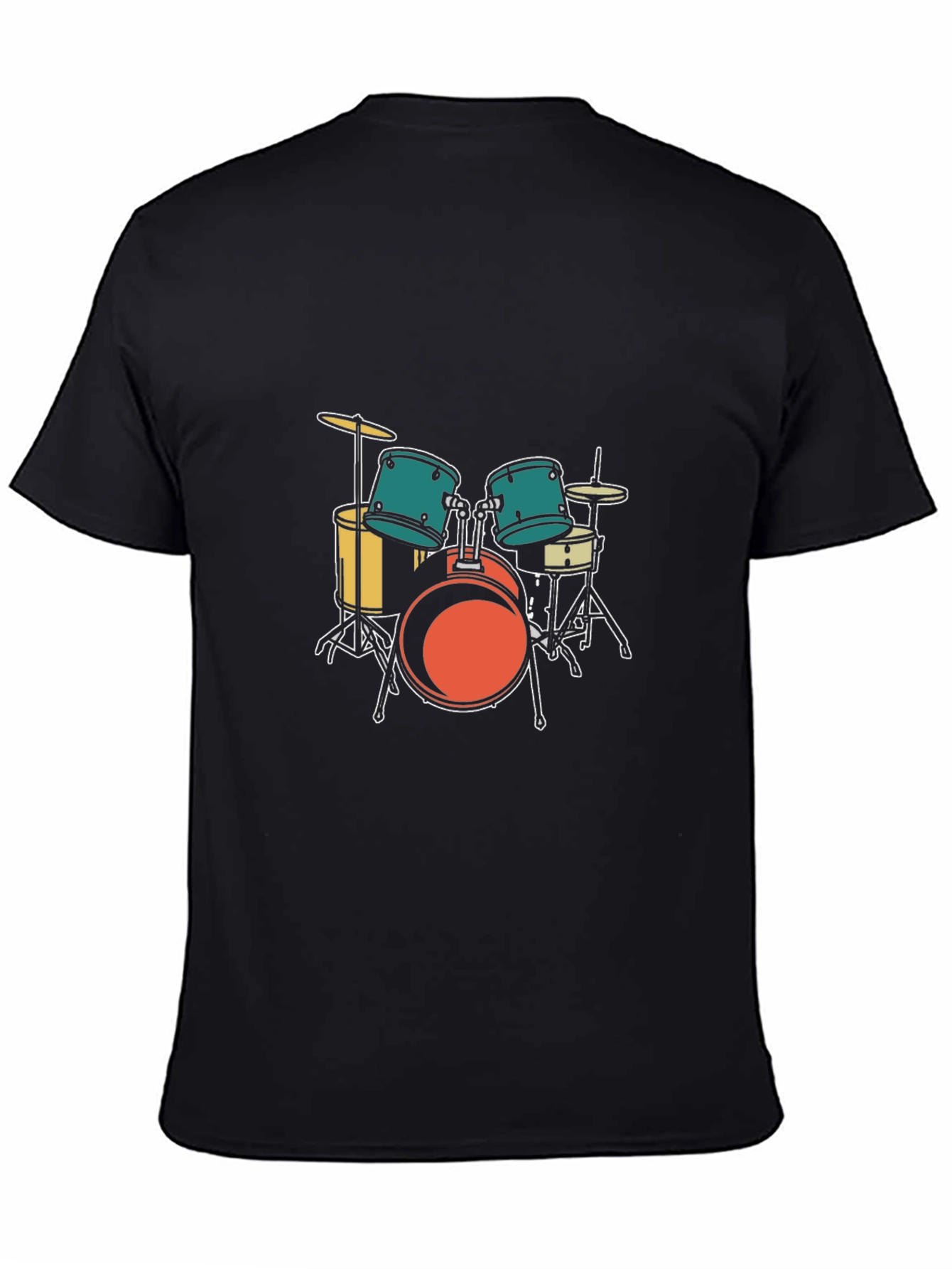 Drum Set Graphic Tee - Musician Style