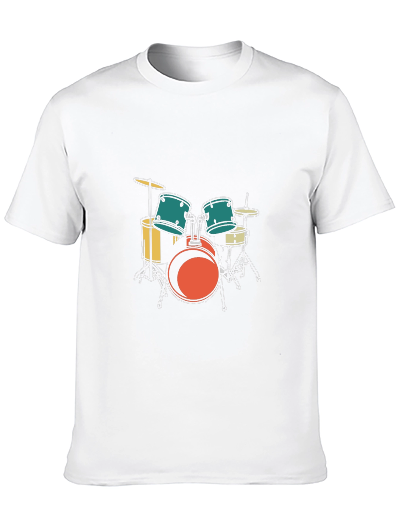 Drum Set Graphic Tee - Musician Style