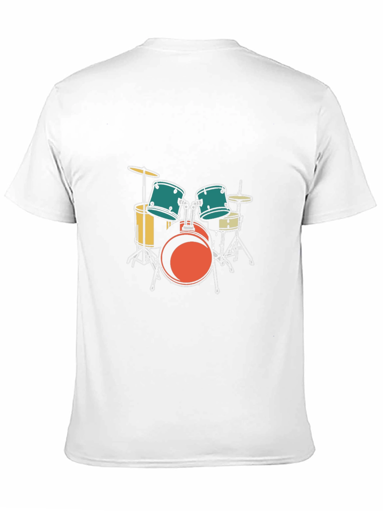 Drum Set Graphic Tee - Musician Style
