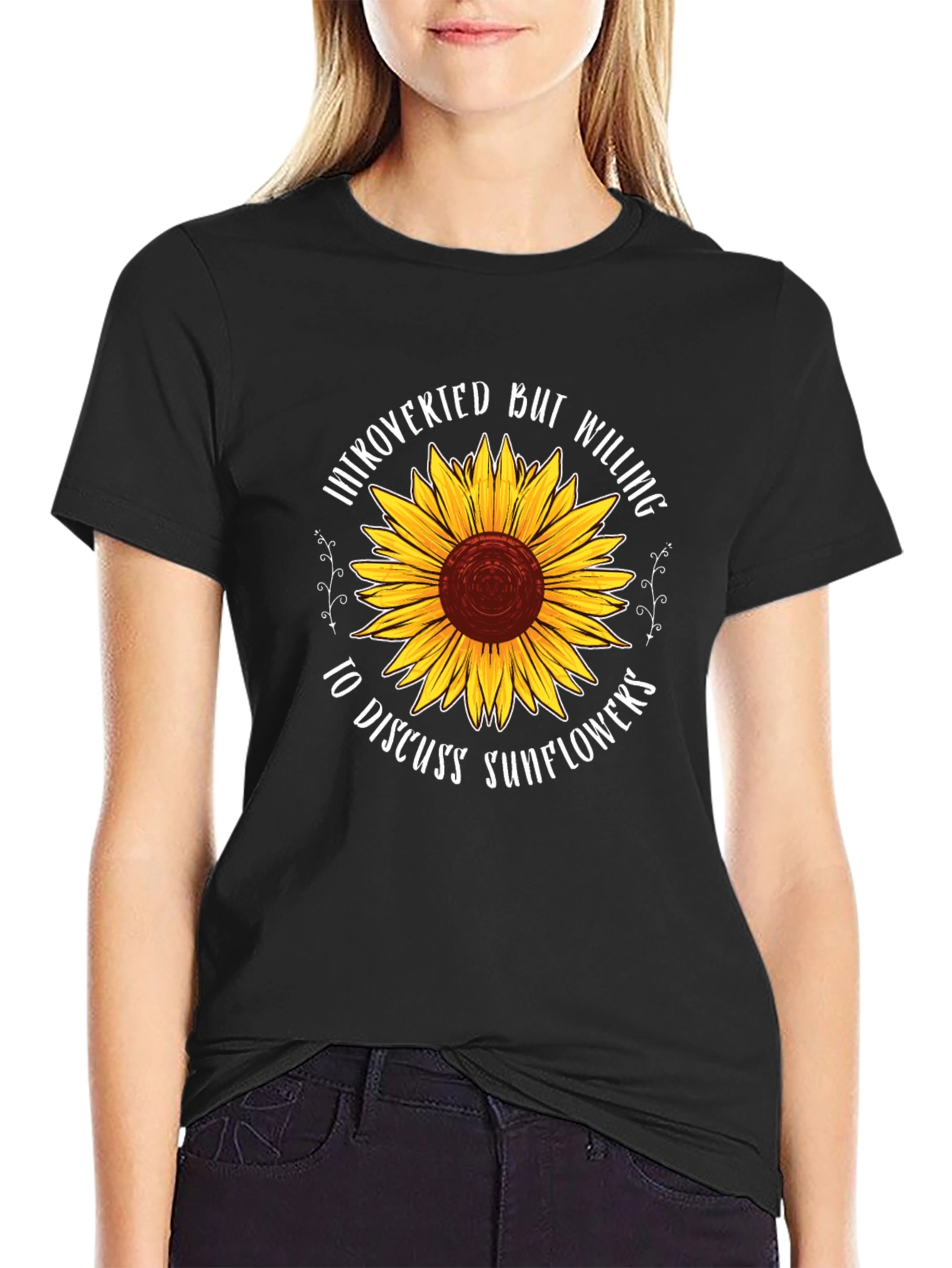 Introverted Sunflower Graphic Tee
