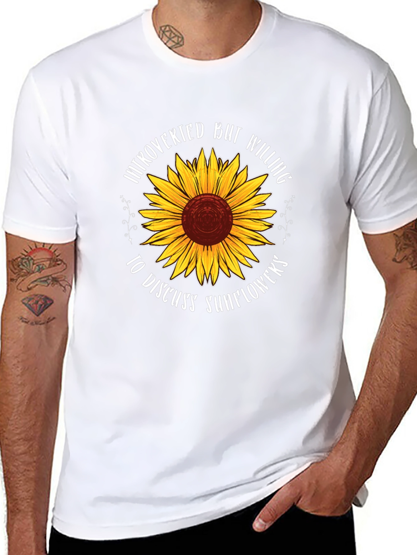 Introverted Sunflower Graphic Tee