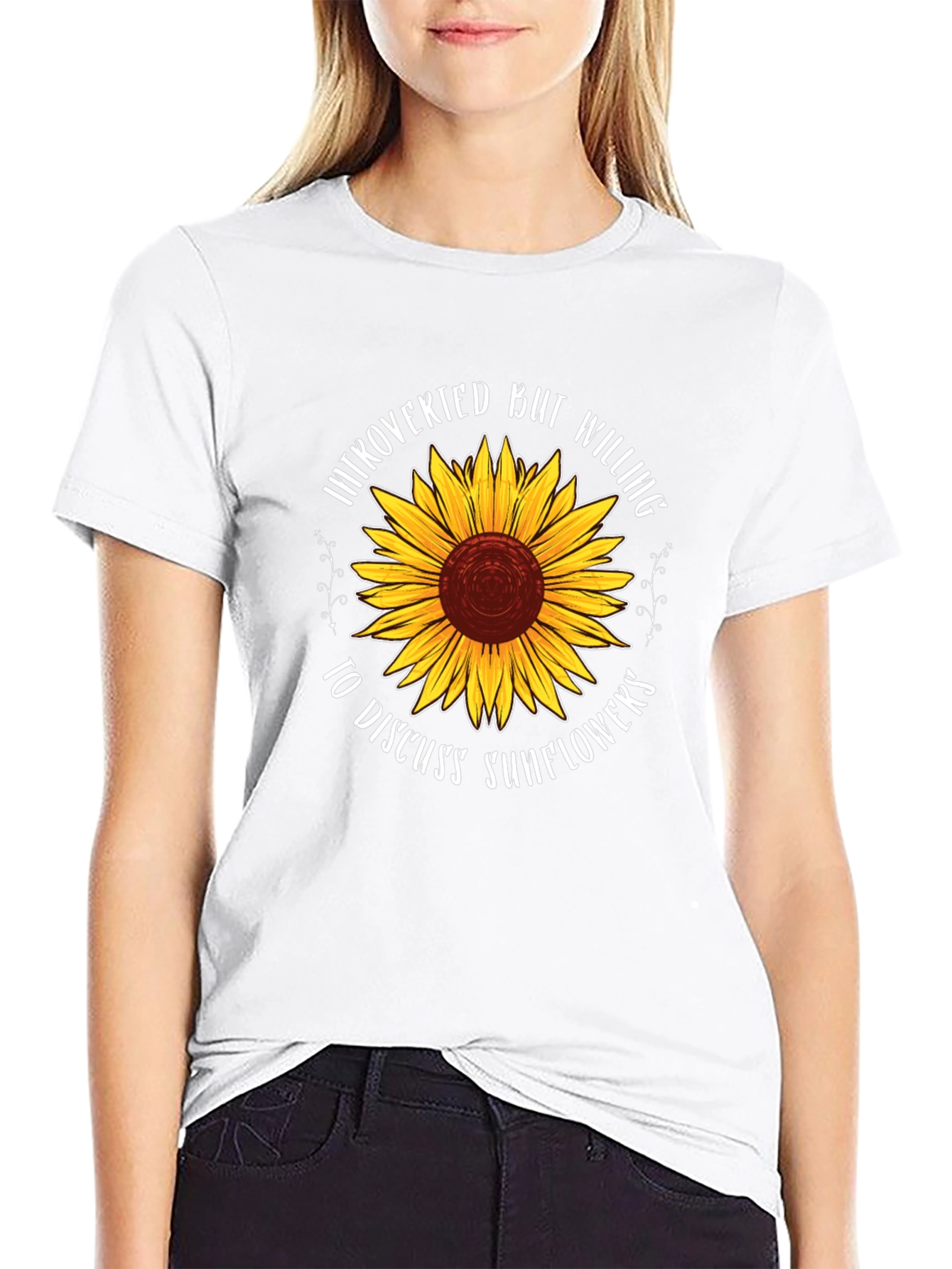 Introverted Sunflower Graphic Tee