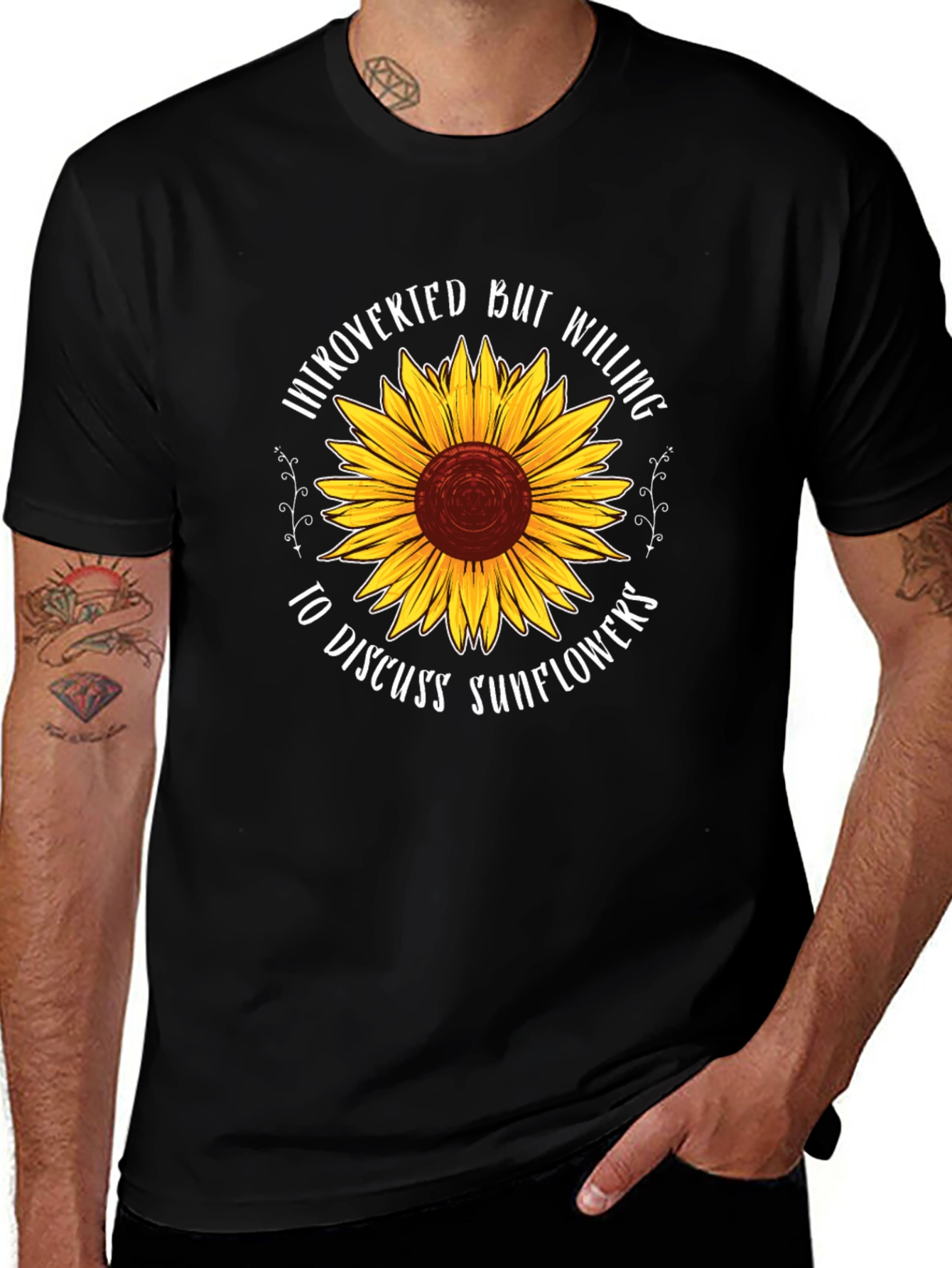 Introverted Sunflower Graphic Tee