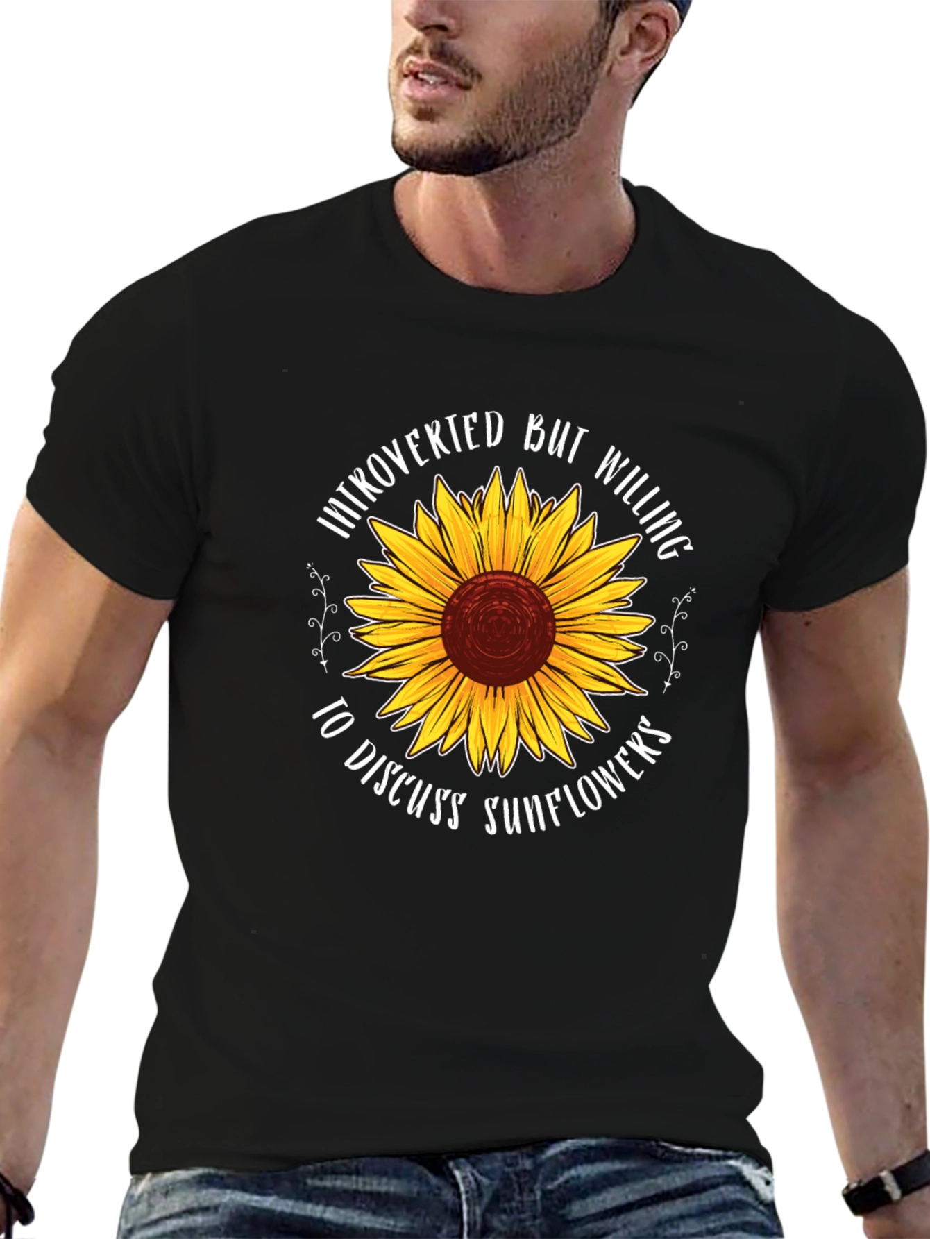 Introverted Sunflower Graphic Tee