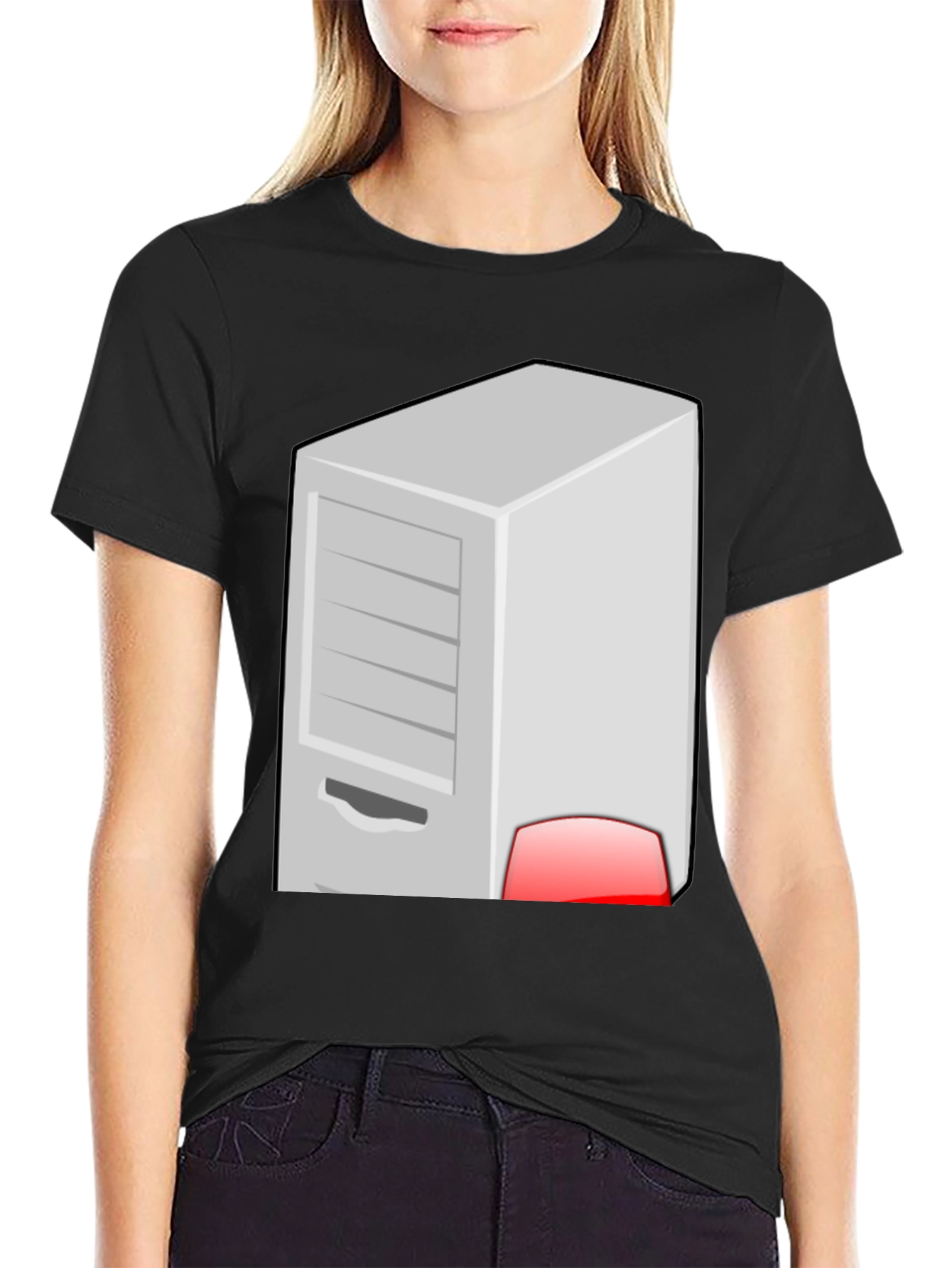 Server Rack Graphic T-Shirt - Geek Chic Style