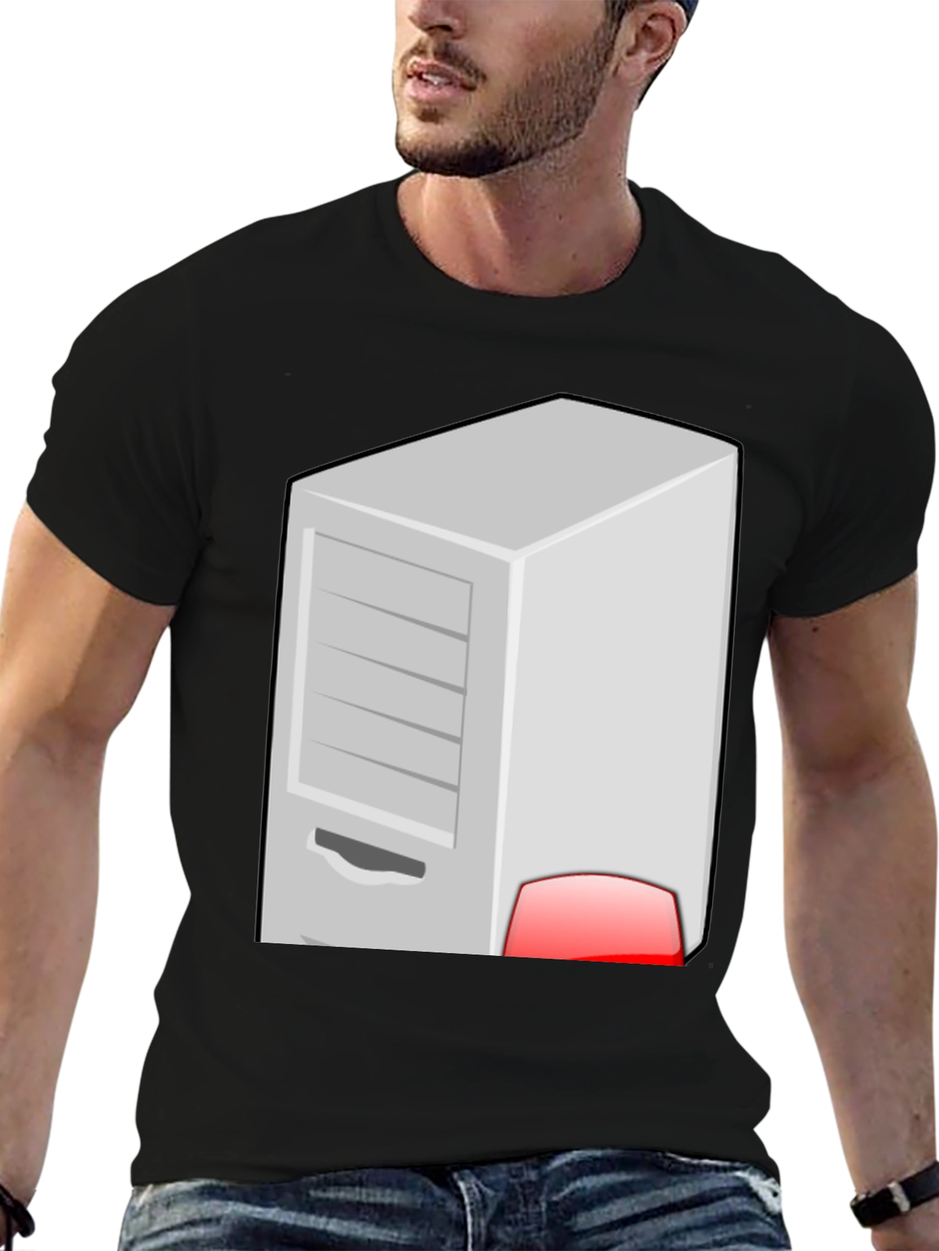 Server Rack Graphic T-Shirt - Geek Chic Style