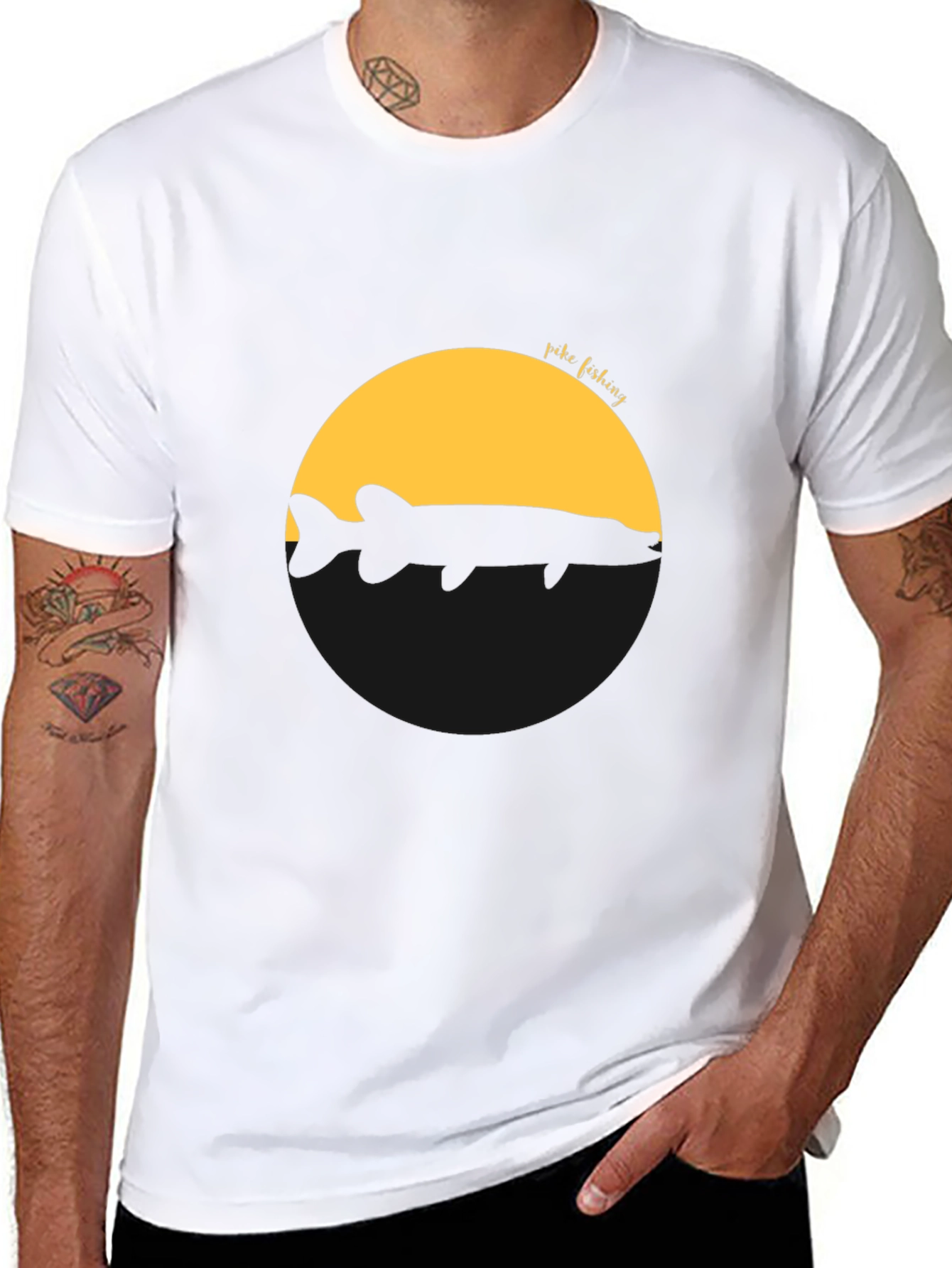 Pike Fishing Graphic Tee - Stylish Angler Design