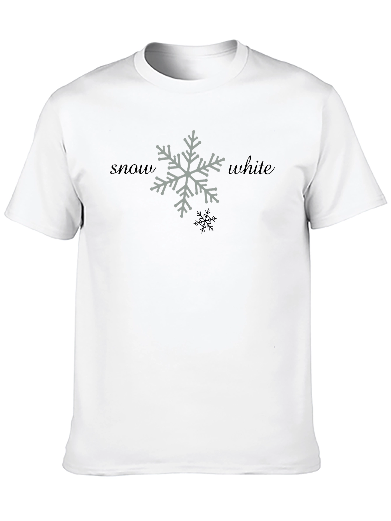 Snow White Snowflake Graphic T-Shirt