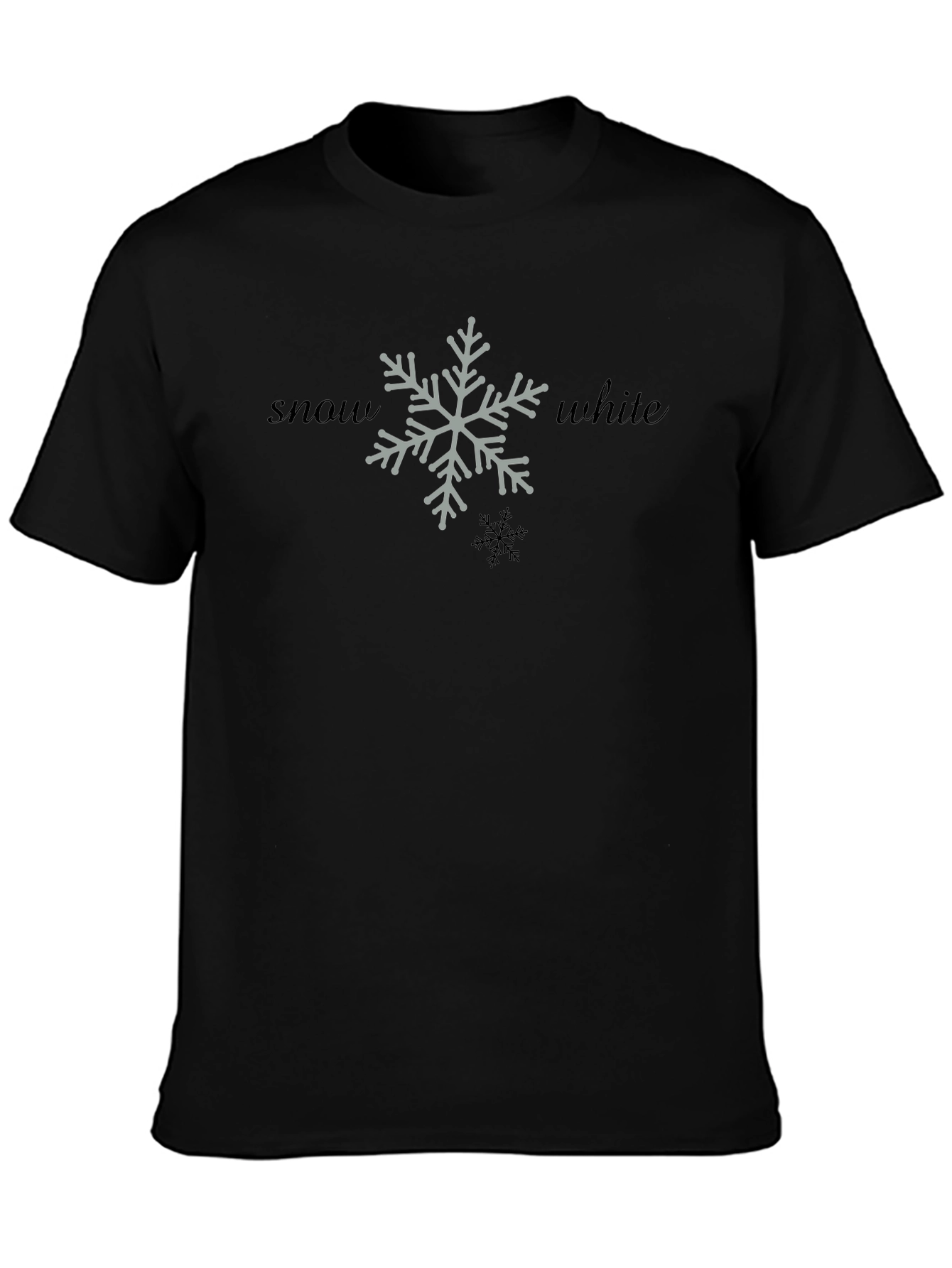 Snow White Snowflake Graphic T-Shirt