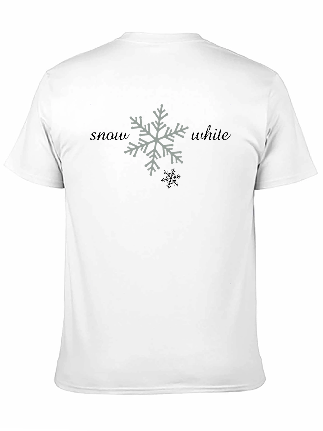 Snow White Snowflake Graphic T-Shirt