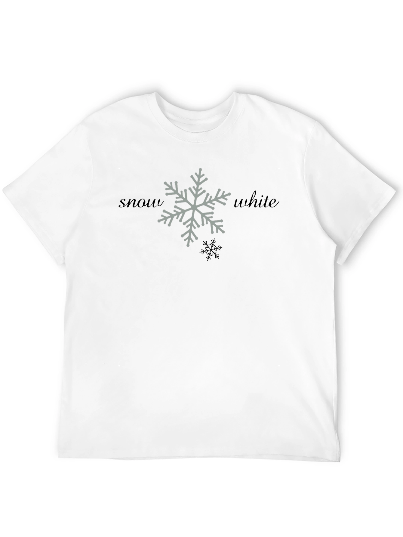 Snow White Snowflake Graphic T-Shirt