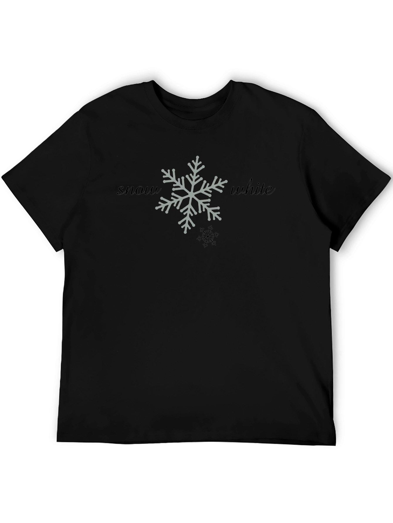 Snow White Snowflake Graphic T-Shirt