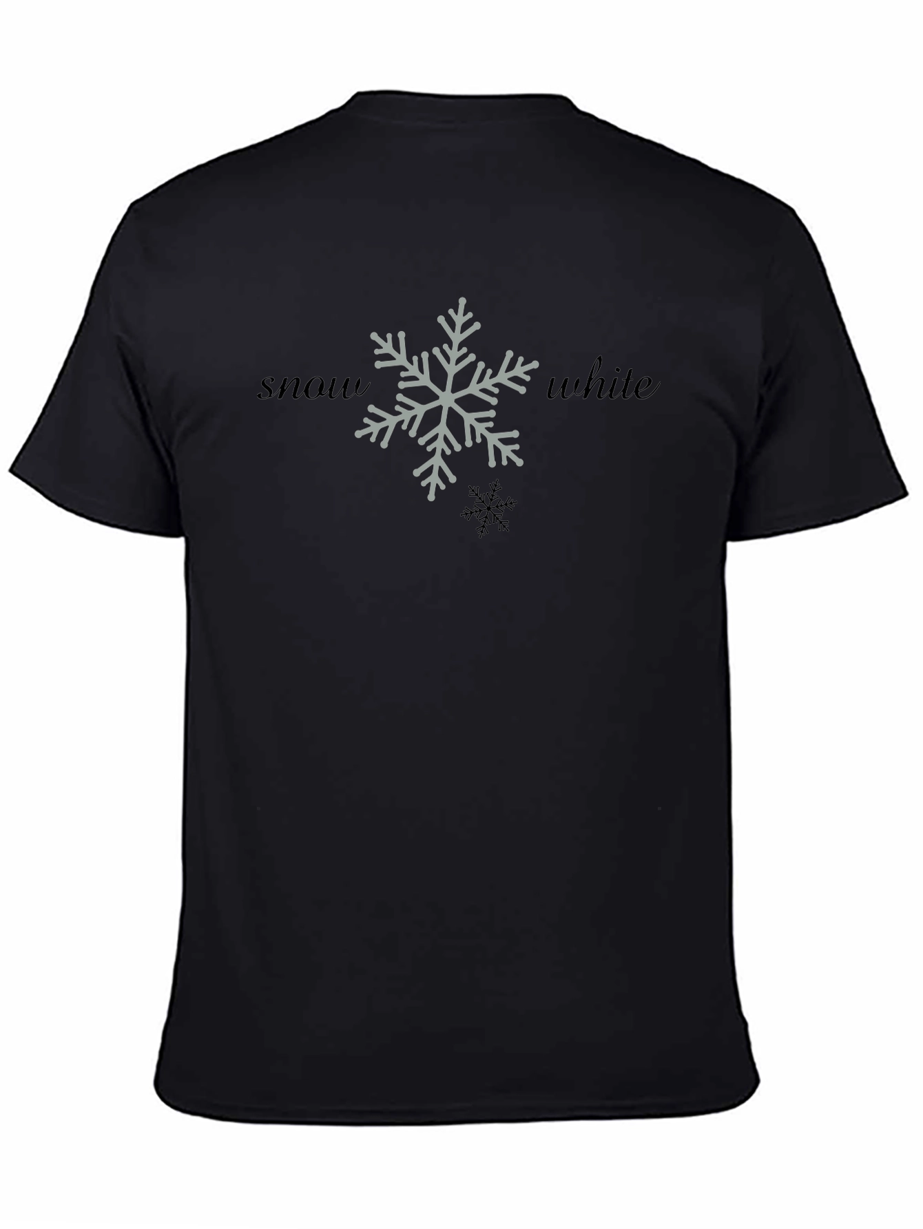 Snow White Snowflake Graphic T-Shirt