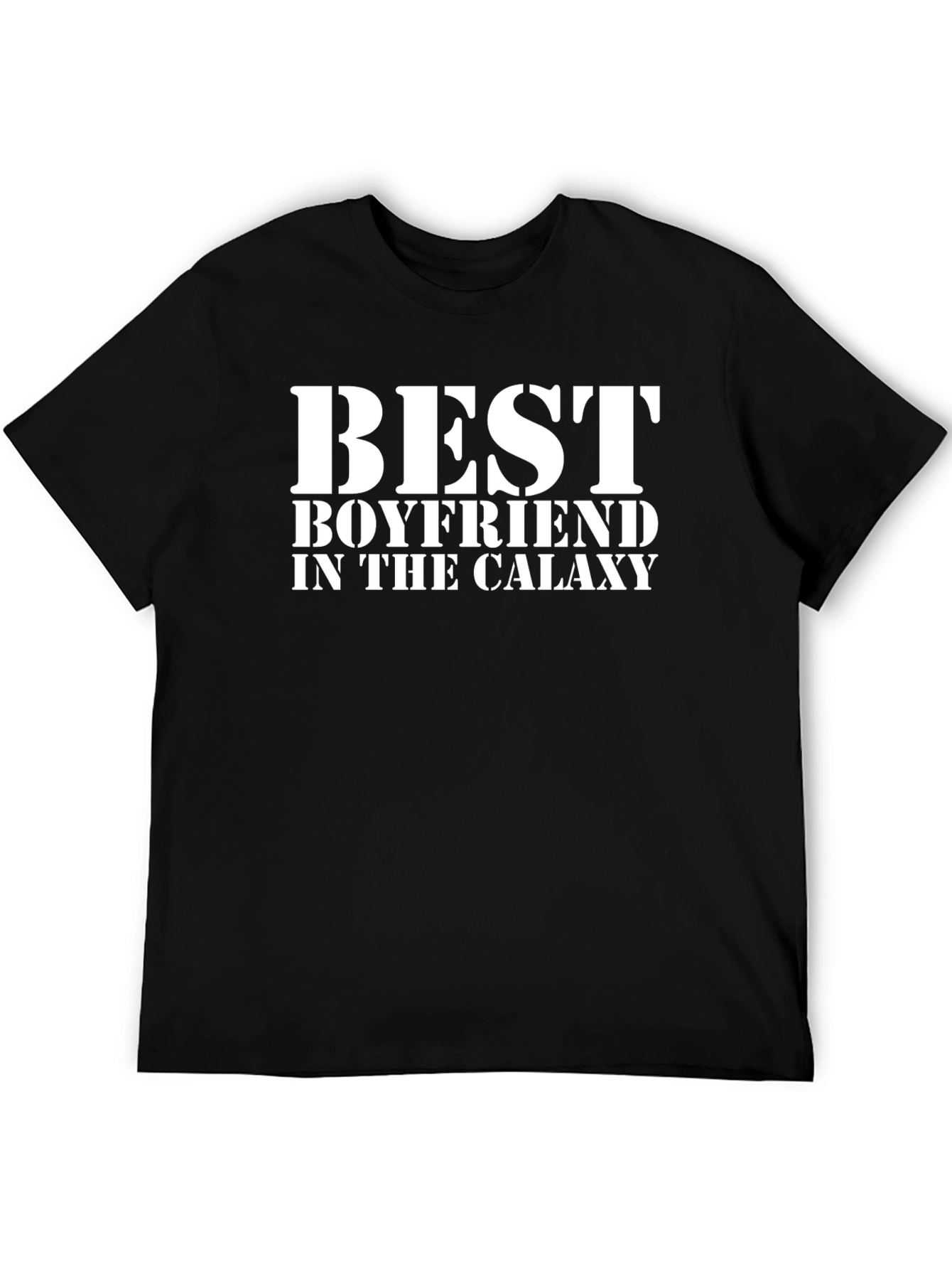 Best Boyfriend in the Galaxy Black T-Shirt