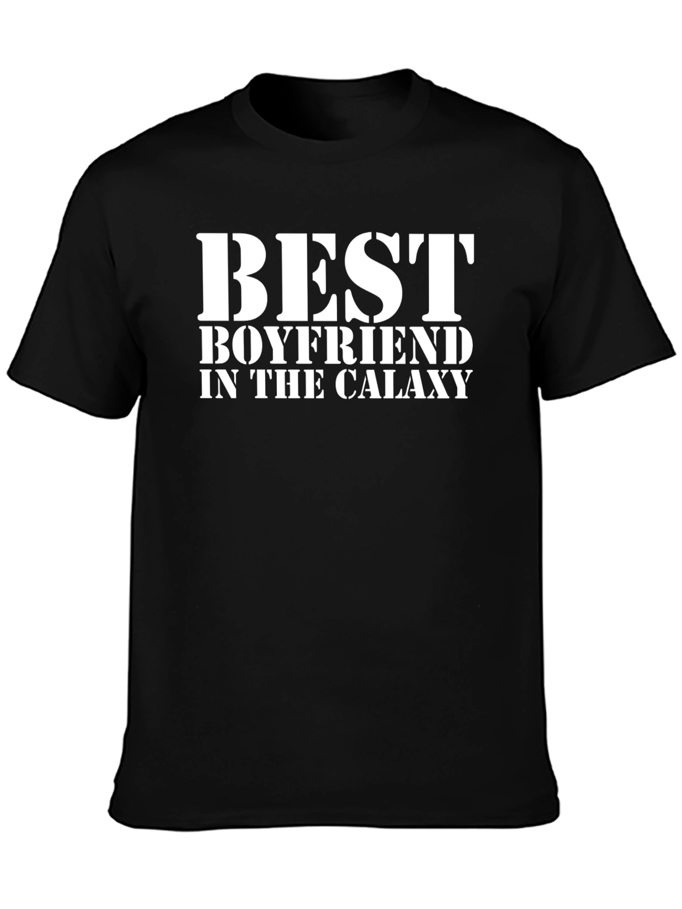 Best Boyfriend in the Galaxy Black T-Shirt