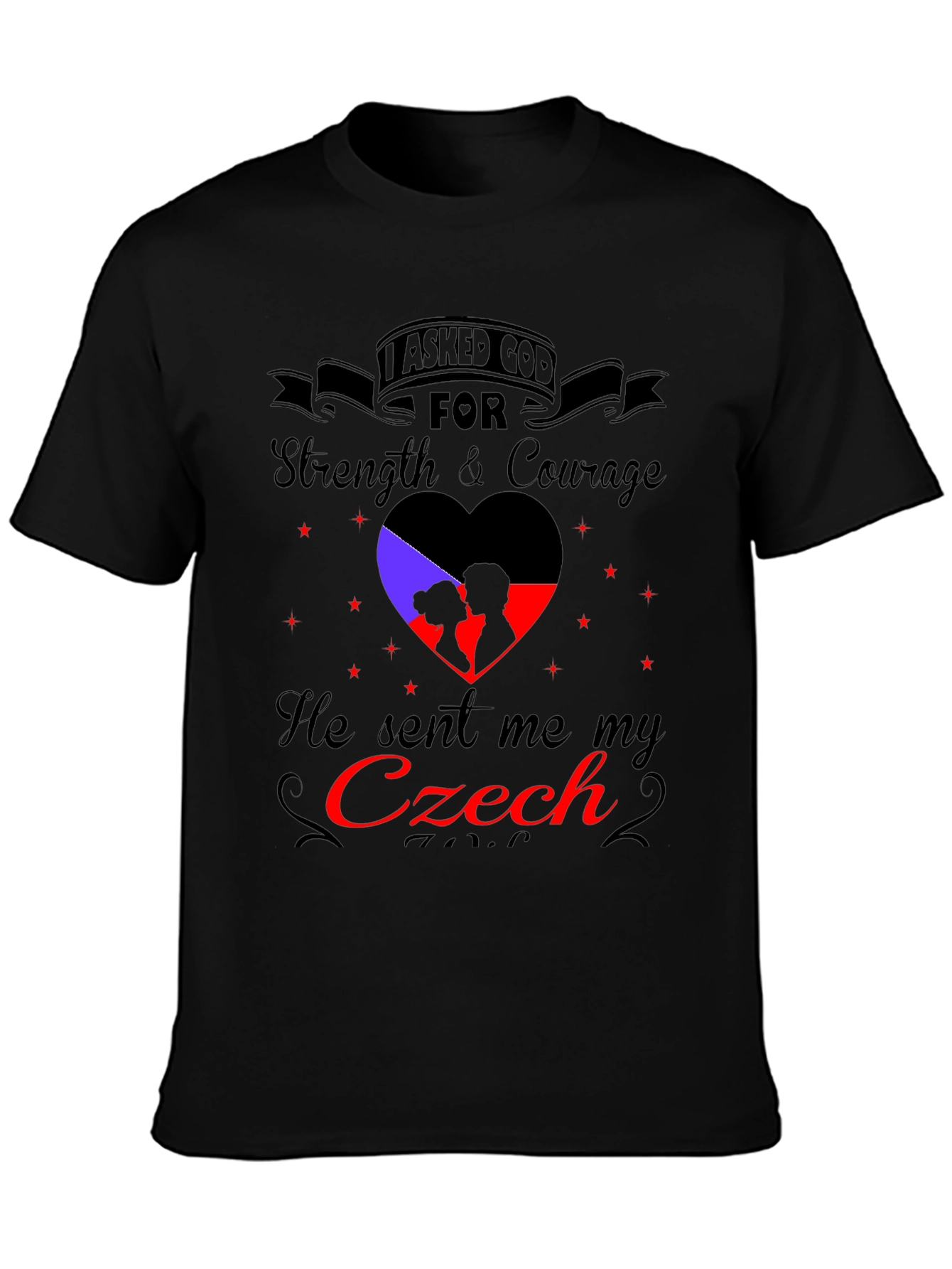 Czech Love T-Shirt - Strength & Courage
