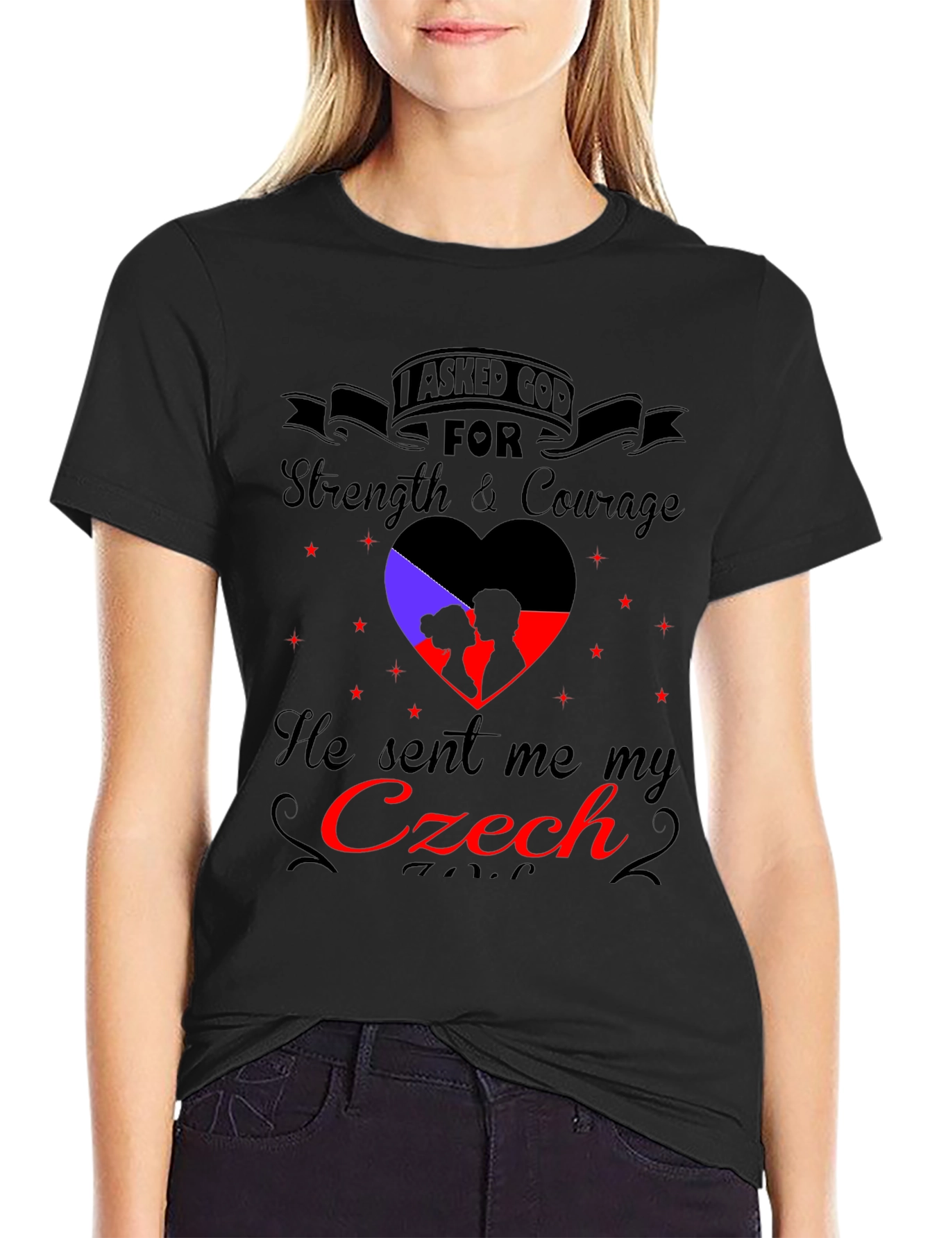 Czech Love T-Shirt - Strength & Courage