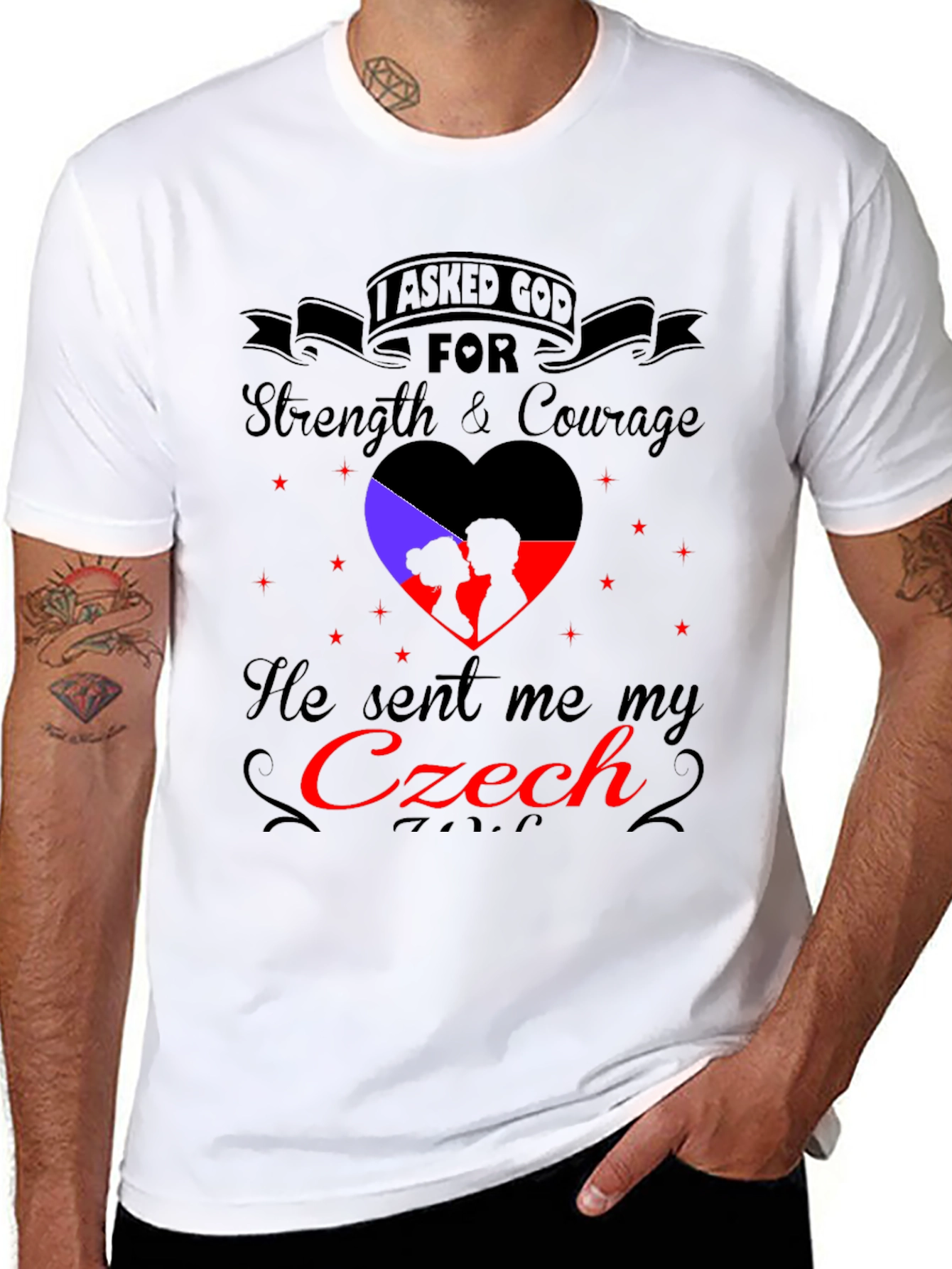 Czech Love T-Shirt - Strength & Courage