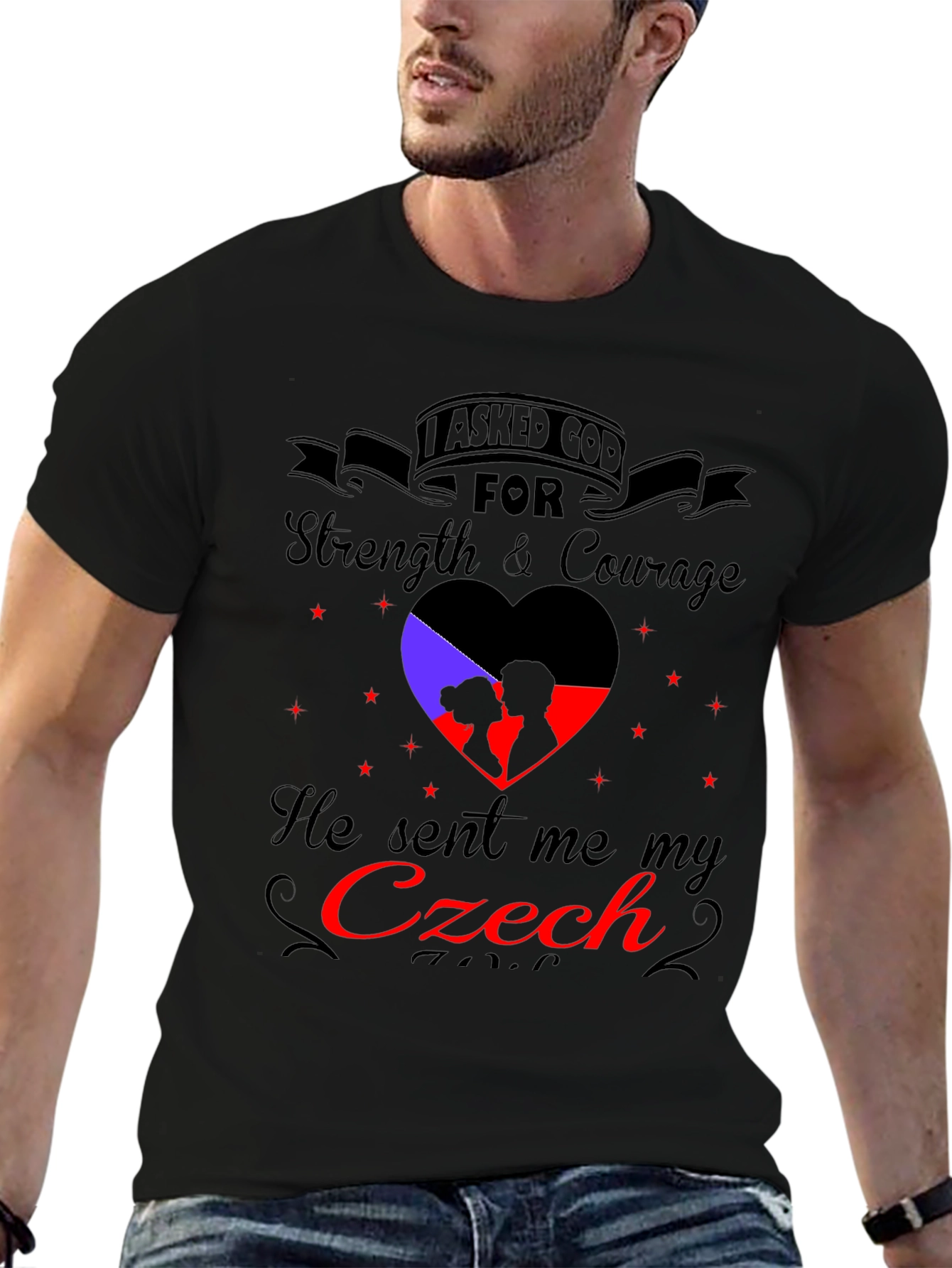 Czech Love T-Shirt - Strength & Courage