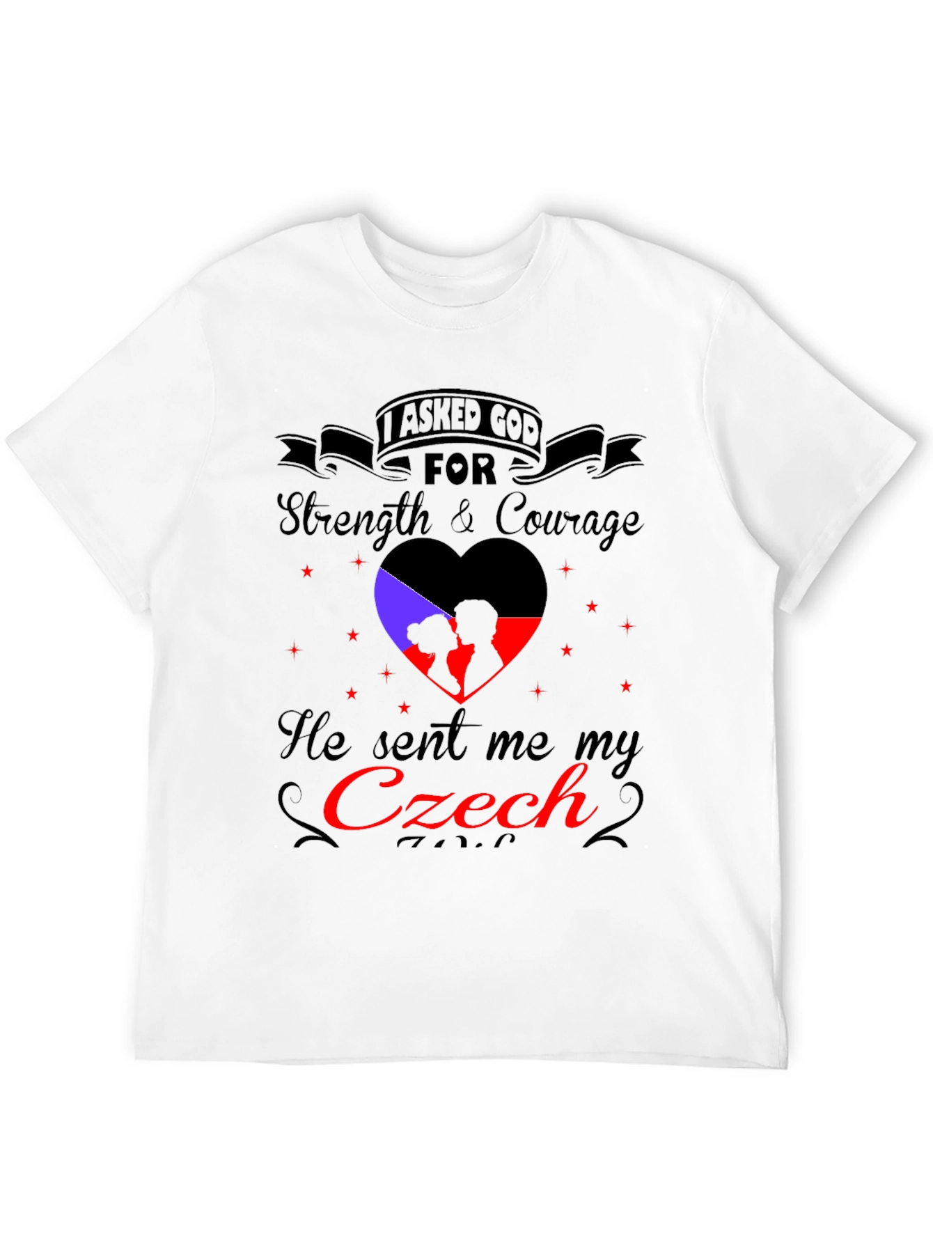 Czech Love T-Shirt - Strength & Courage