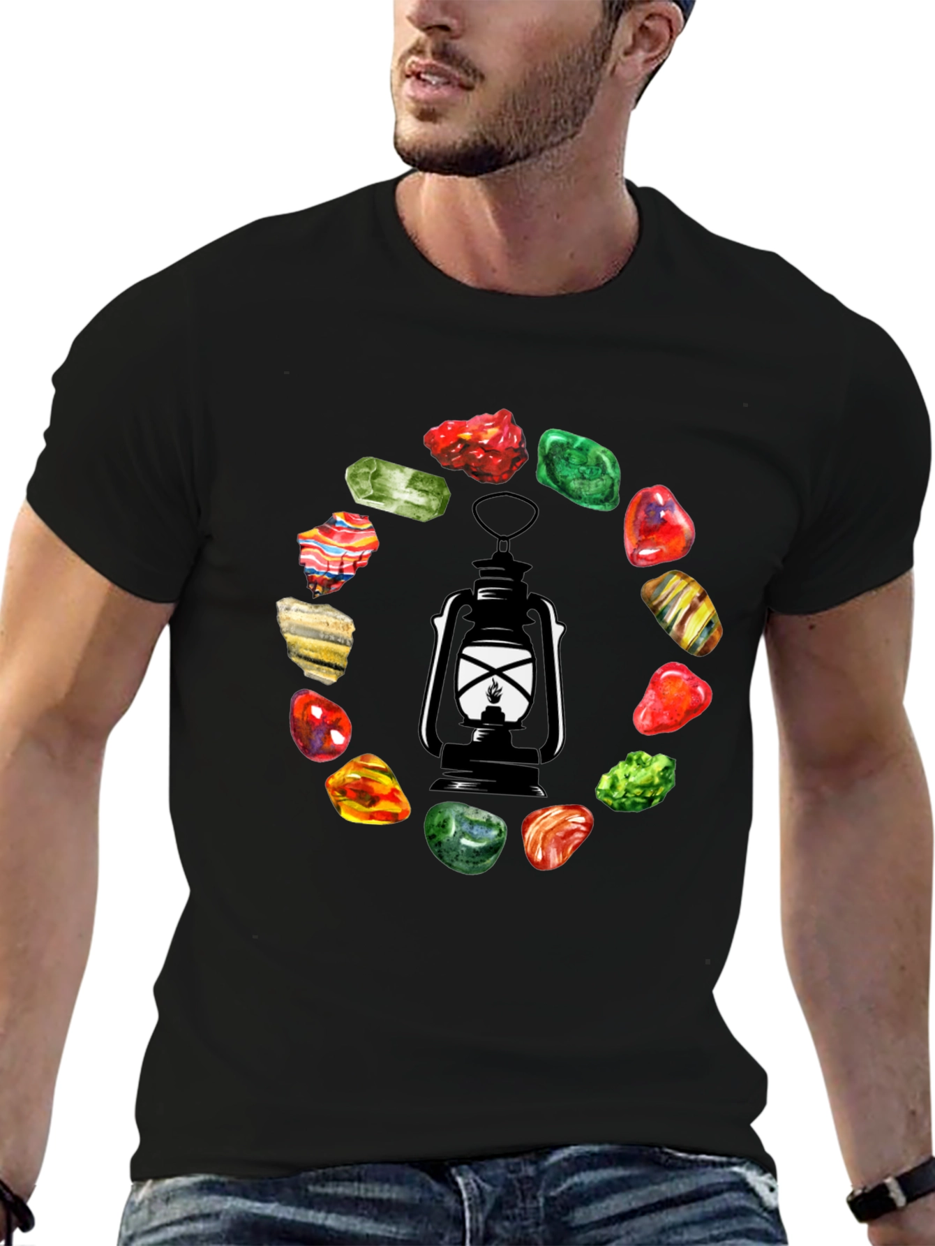 Lantern & Gemstone Circle Graphic Tee