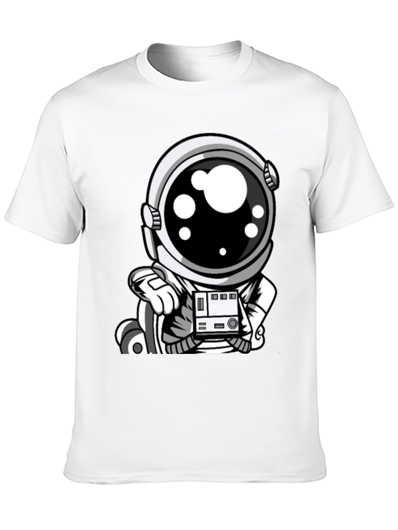 Astronaut Graphic Tee - Cool Space Design